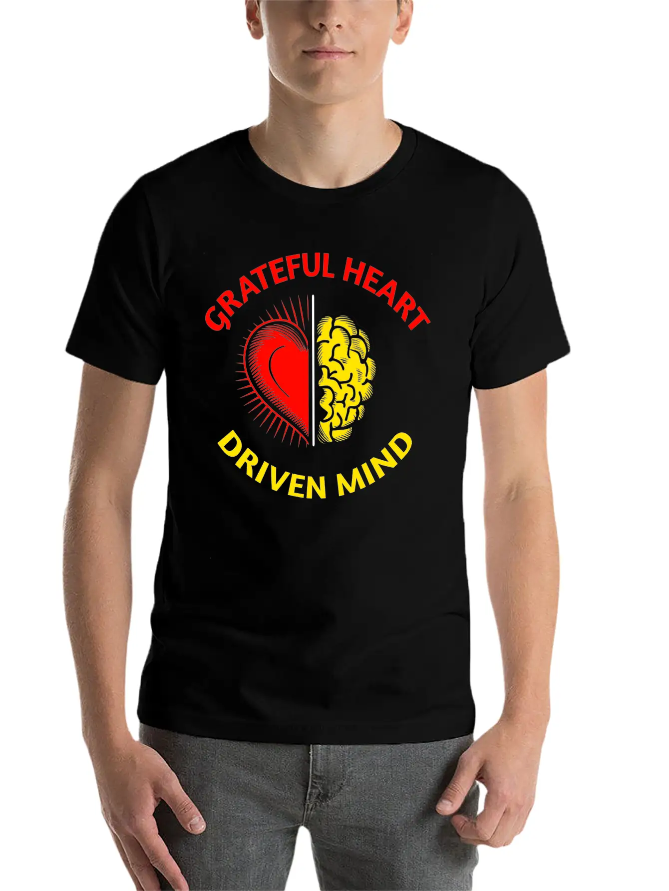 Grateful Heart, Driven Mind: Balanced Life Tee Timeless Short Sleeve Tee – Comfy And Minimalist Design