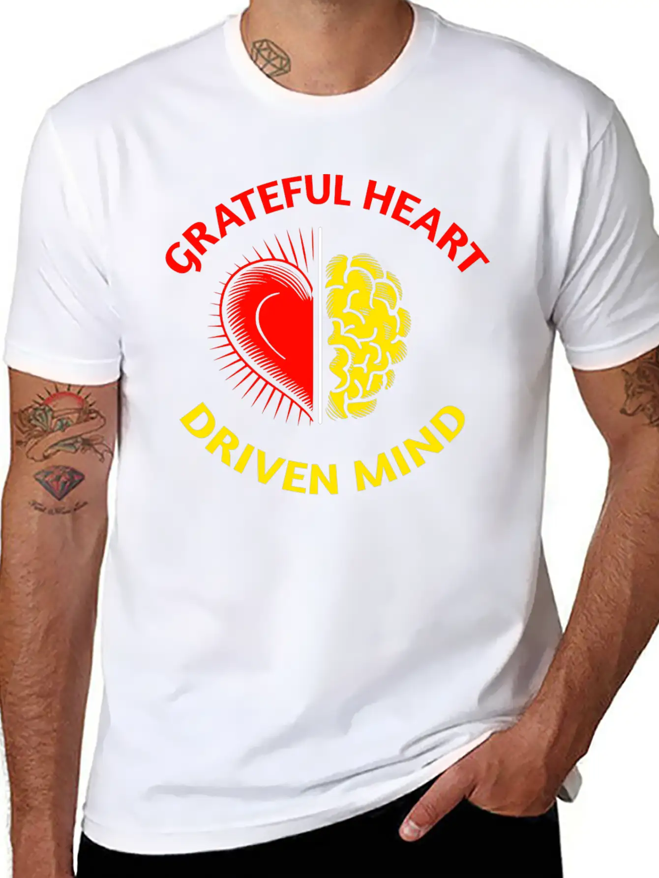 Grateful Heart, Driven Mind: Balanced Life Tee Timeless Short Sleeve Tee – Comfy And Minimalist Design