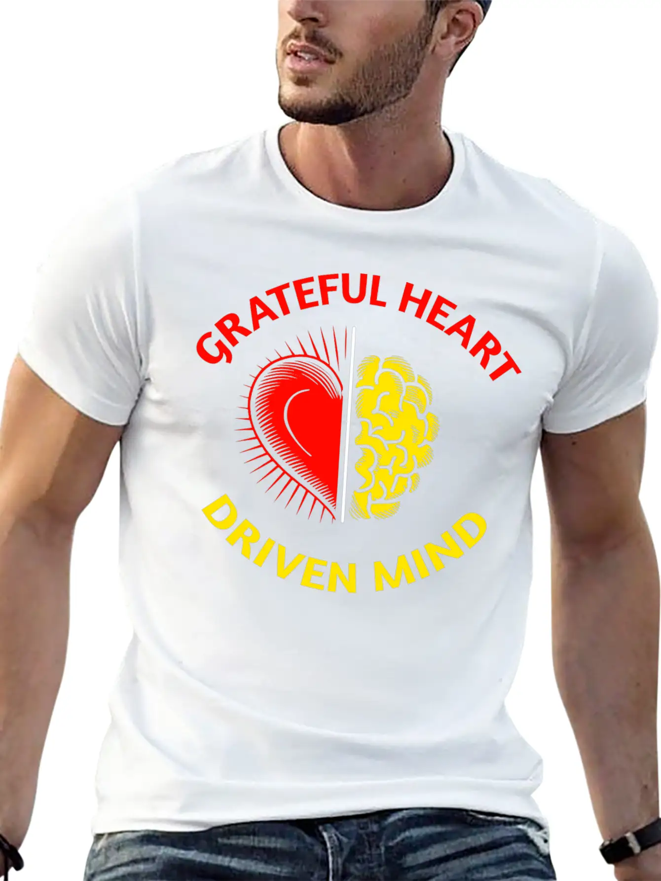 Grateful Heart, Driven Mind: Balanced Life Tee Timeless Short Sleeve Tee – Comfy And Minimalist Design