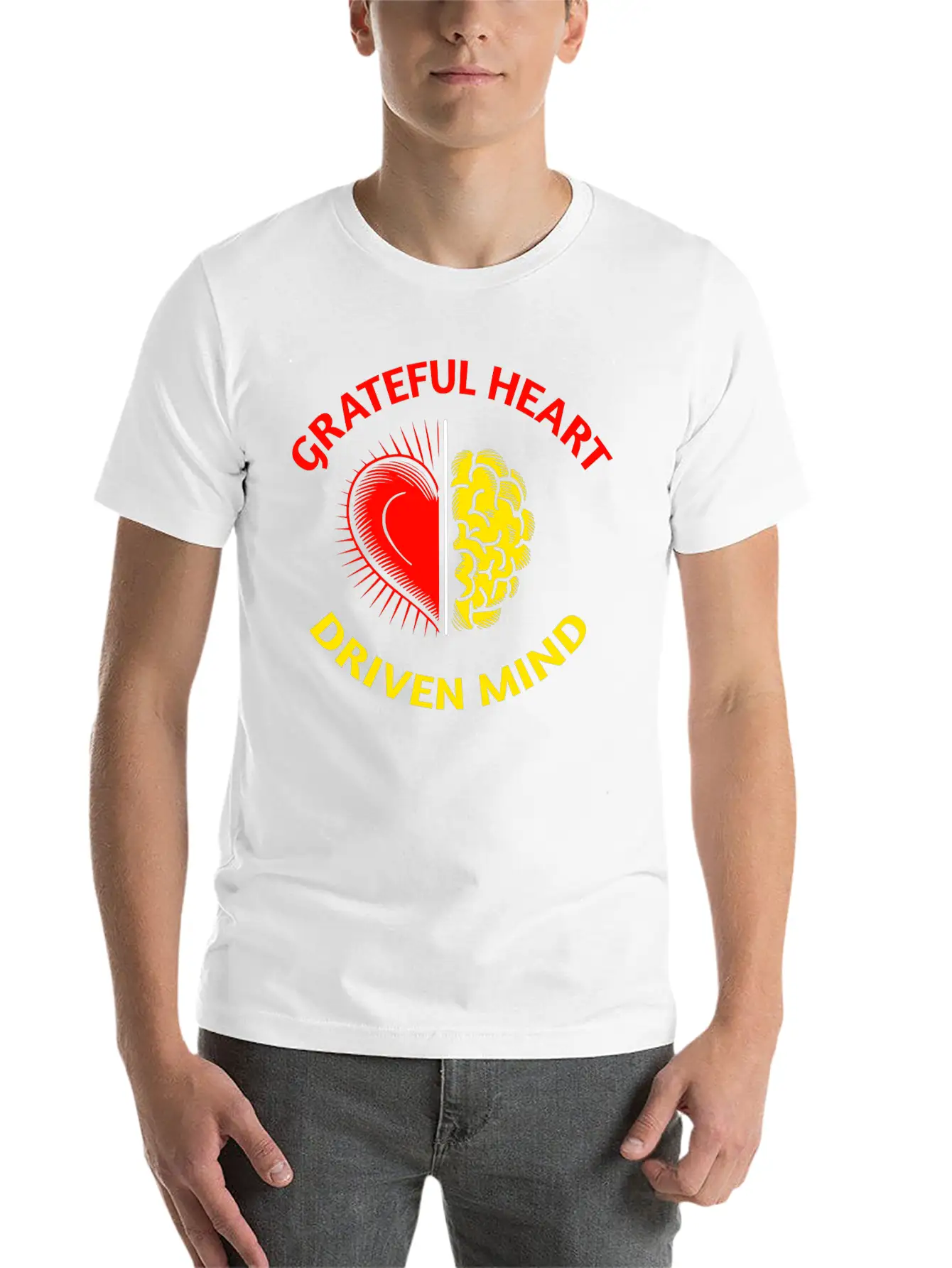 Grateful Heart, Driven Mind: Balanced Life Tee Timeless Short Sleeve Tee – Comfy And Minimalist Design