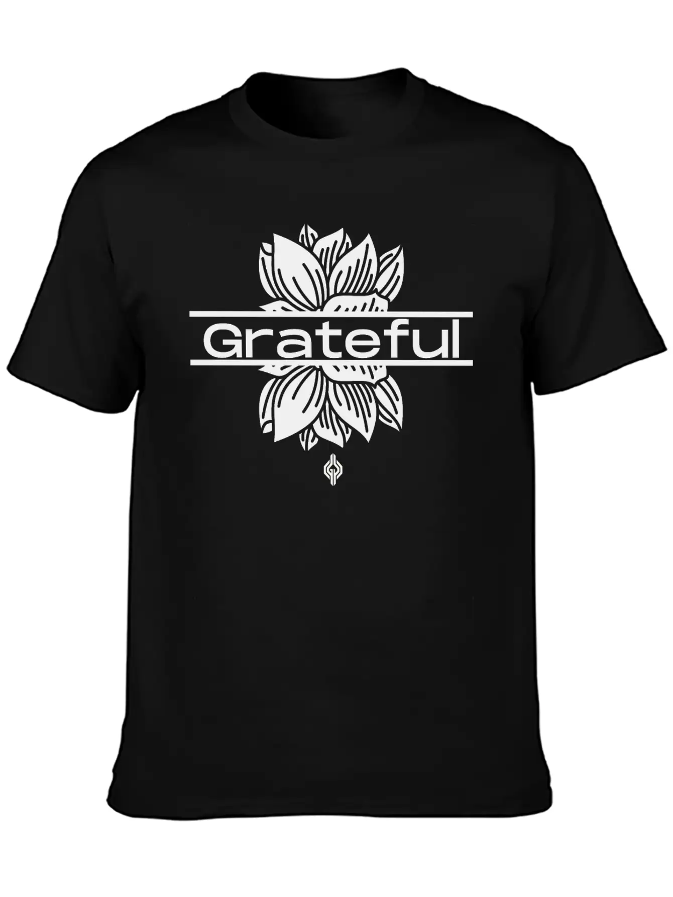 Grateful Lotus Relaxed Everyday Tee – Lightweight And Durable Cotton
