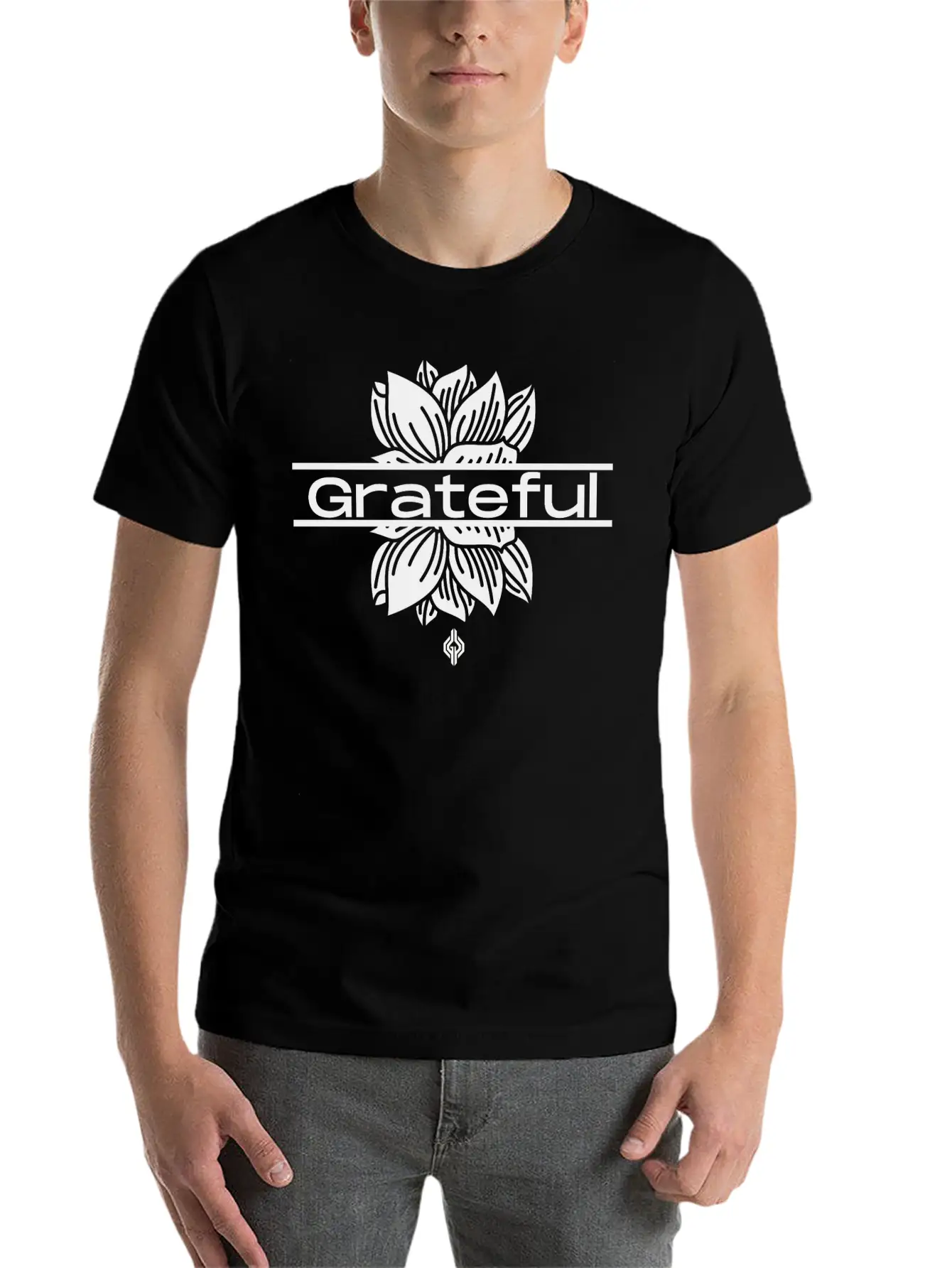Grateful Lotus Relaxed Everyday Tee – Lightweight And Durable Cotton
