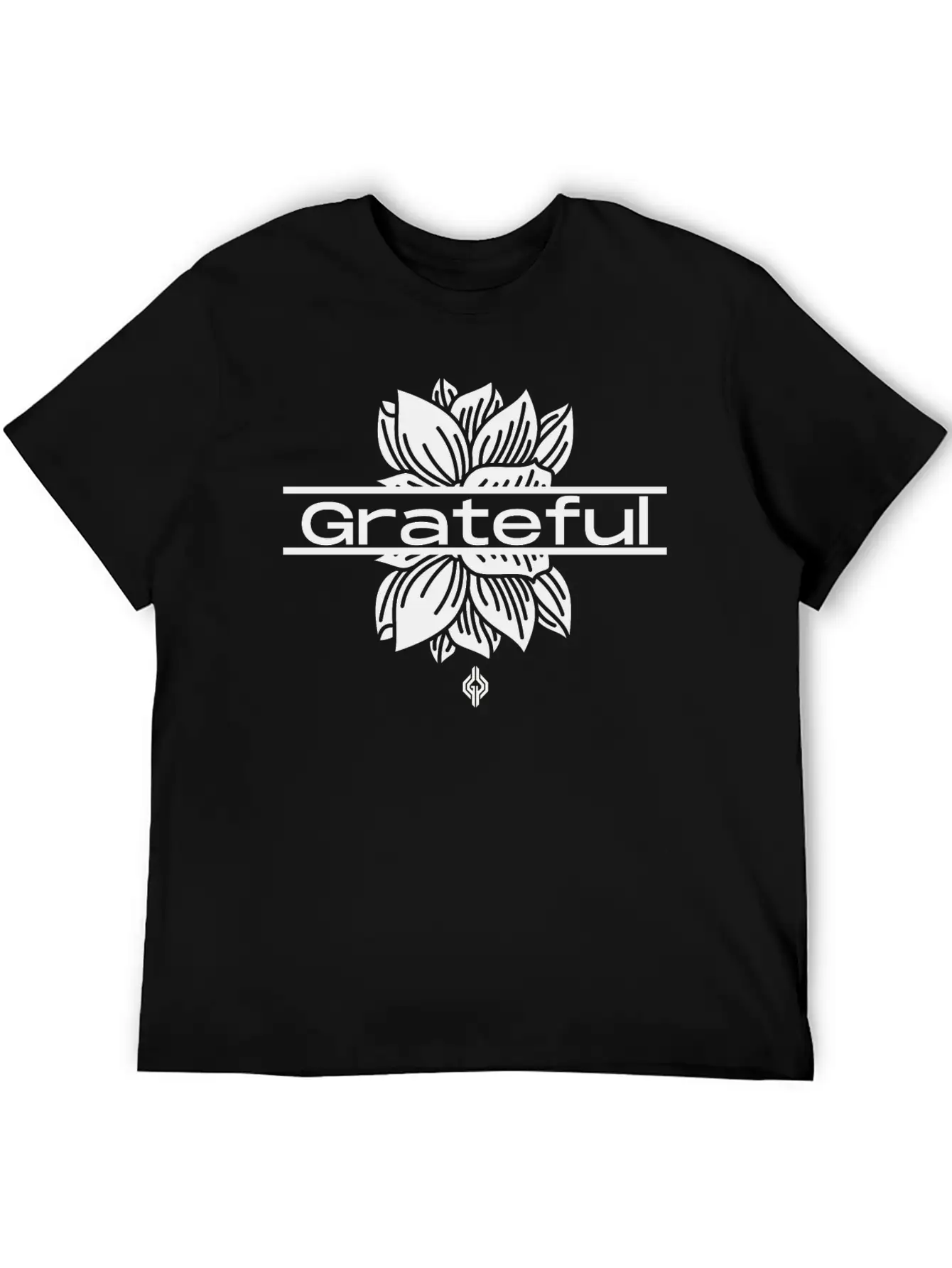 Grateful Lotus Relaxed Everyday Tee – Lightweight And Durable Cotton