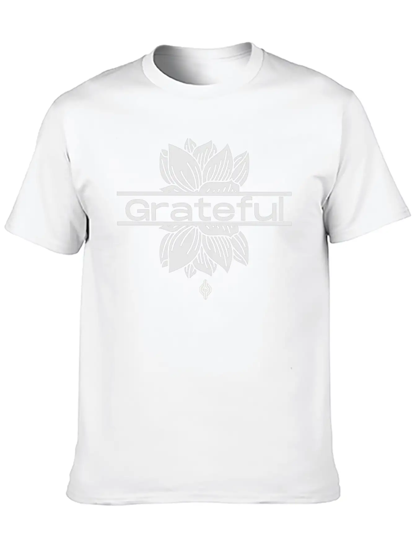 Grateful Lotus Relaxed Everyday Tee – Lightweight And Durable Cotton