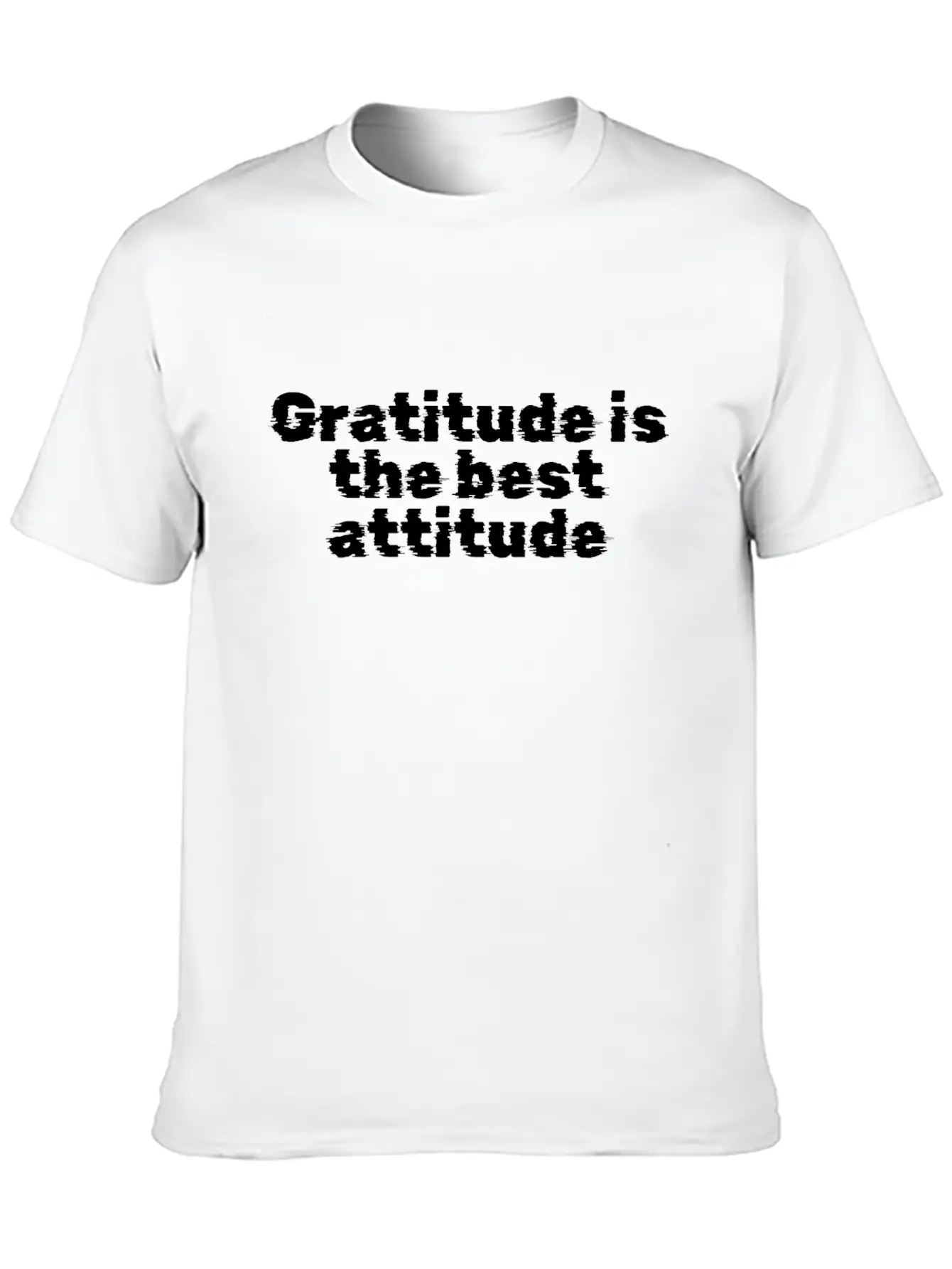 Gratitude Is The Best Attitude Unisex Short Sleeve Soft Cotton T-Shirt – Casual Everyday Wear