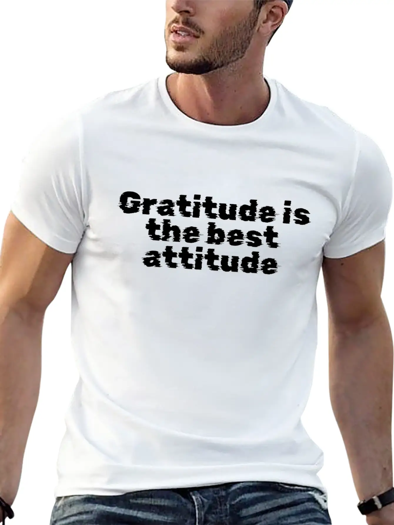 Gratitude Is The Best Attitude Unisex Short Sleeve Soft Cotton T-Shirt – Casual Everyday Wear