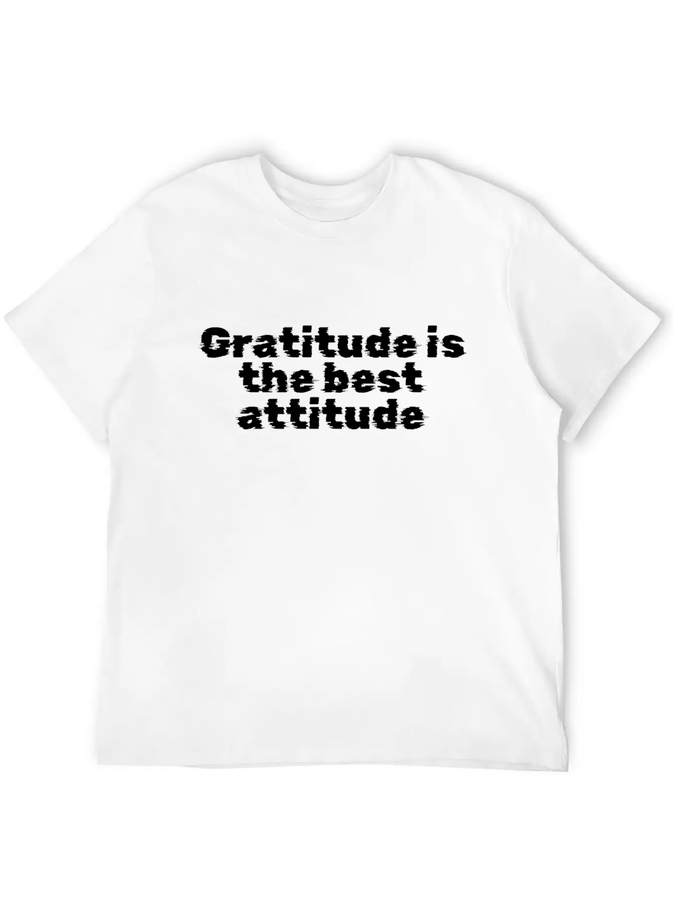 Gratitude Is The Best Attitude Unisex Short Sleeve Soft Cotton T-Shirt – Casual Everyday Wear