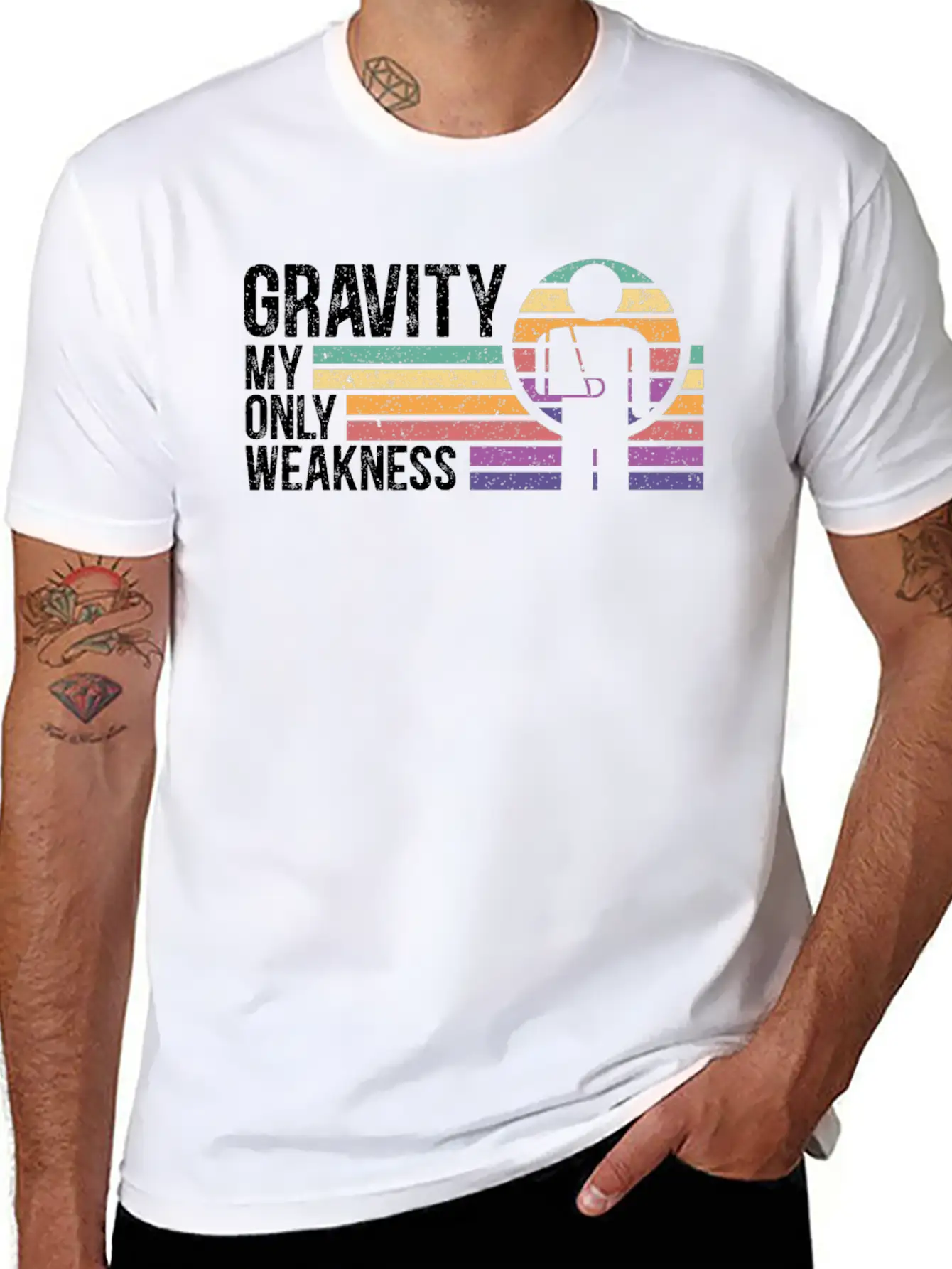 Gravity My Only Weakness Broken Hand Recovery Unisex Short Sleeve Soft Cotton T-Shirt – Casual Everyday Wear