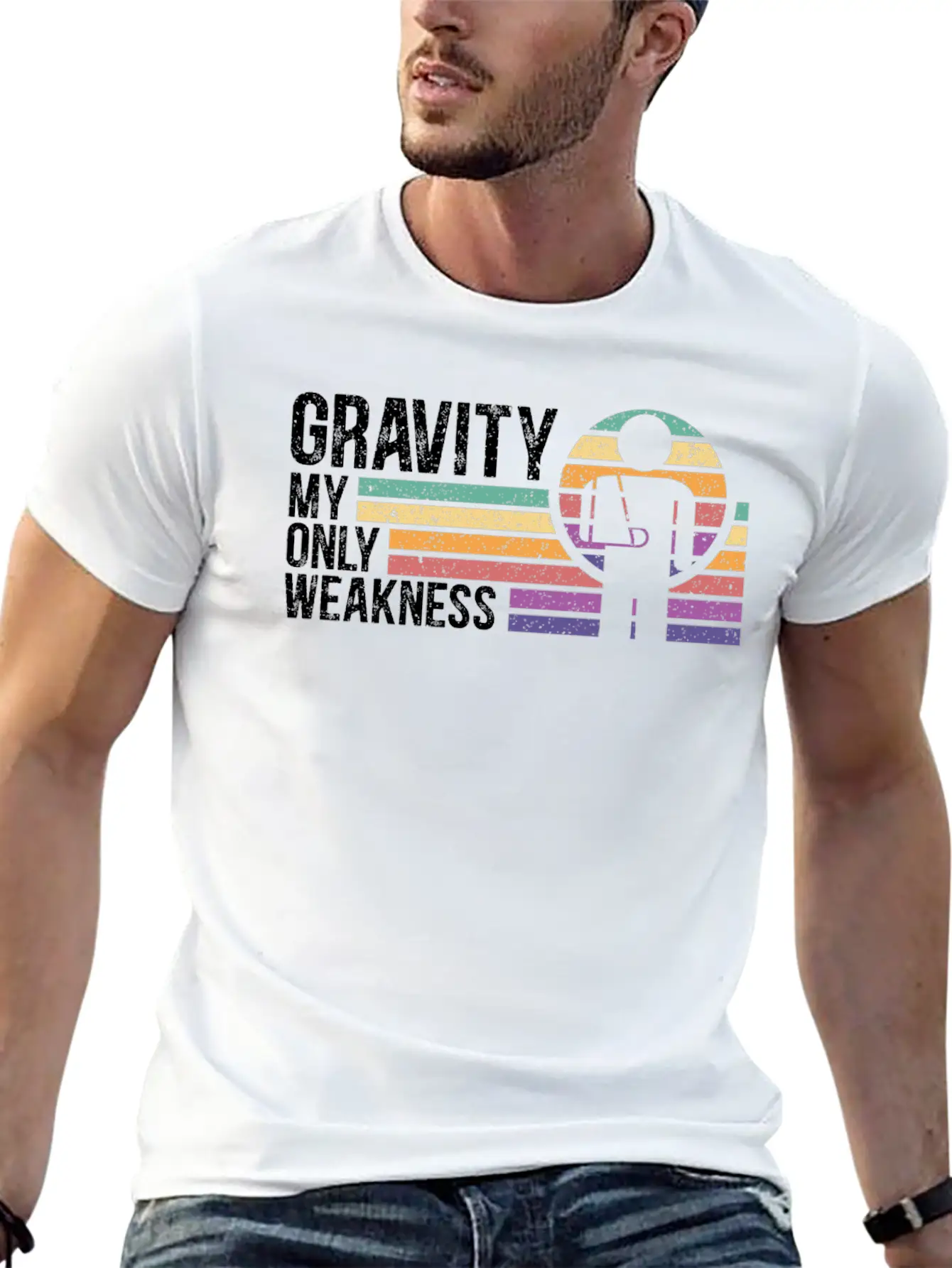 Gravity My Only Weakness Broken Hand Recovery Unisex Short Sleeve Soft Cotton T-Shirt – Casual Everyday Wear