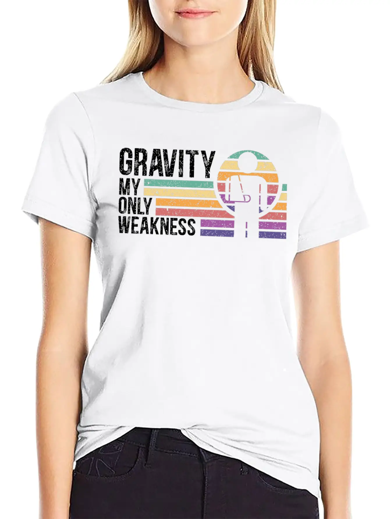 Gravity My Only Weakness Broken Hand Recovery Unisex Short Sleeve Soft Cotton T-Shirt – Casual Everyday Wear