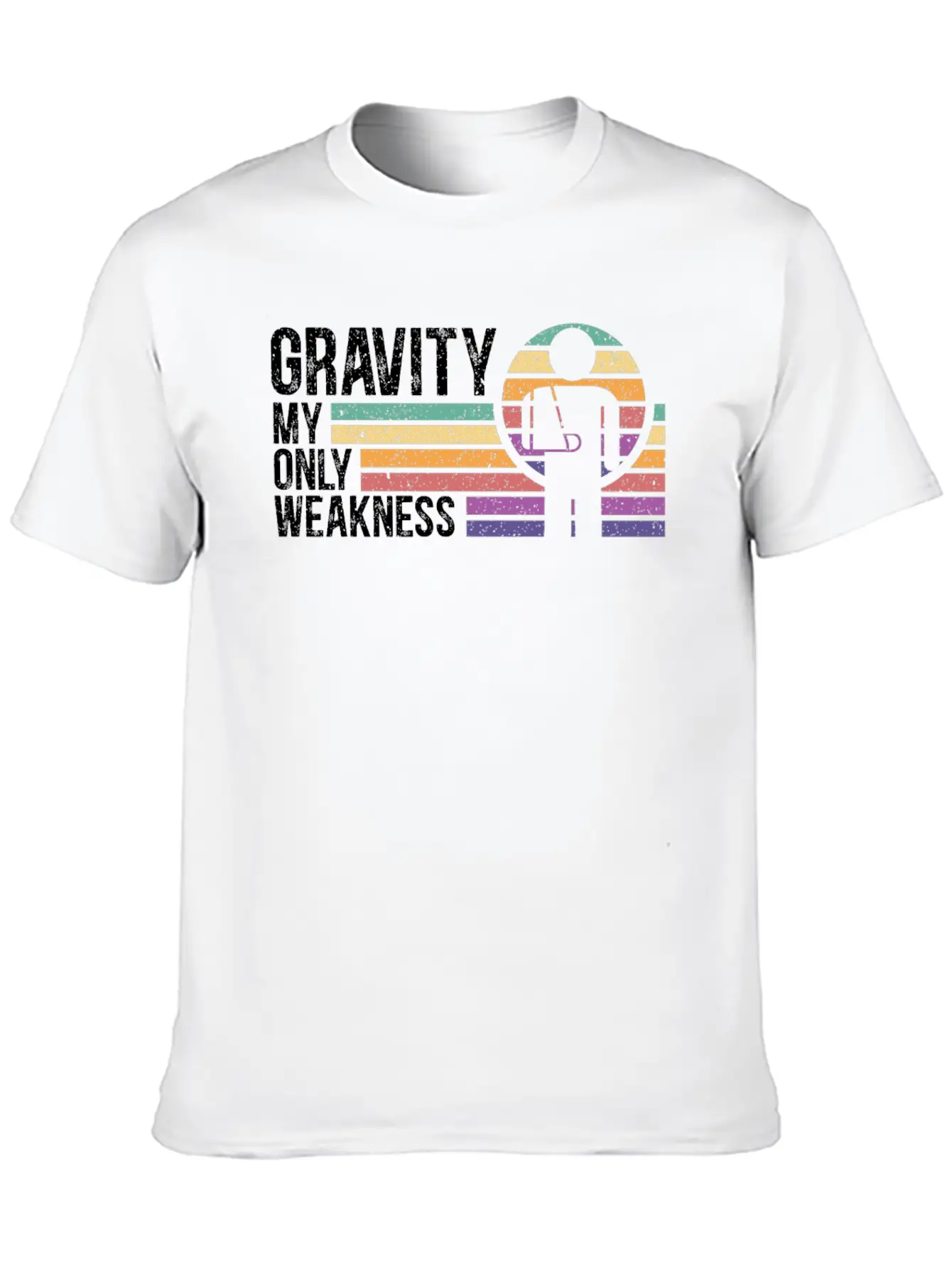 Gravity My Only Weakness Broken Hand Recovery Unisex Short Sleeve Soft Cotton T-Shirt – Casual Everyday Wear