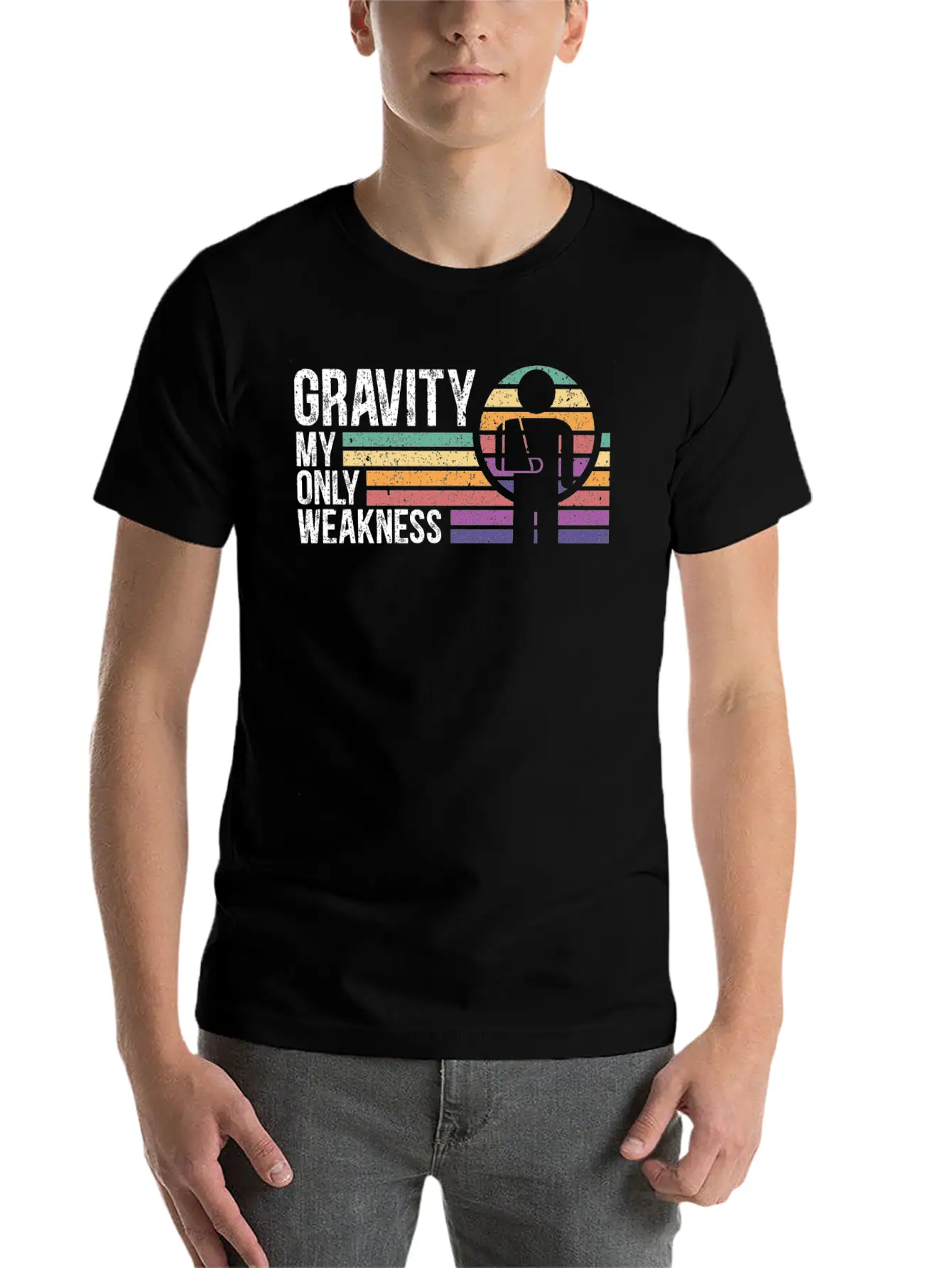 Gravity My Only Weakness Broken Hand Recovery Unisex Short Sleeve Soft Cotton T-Shirt – Casual Everyday Wear