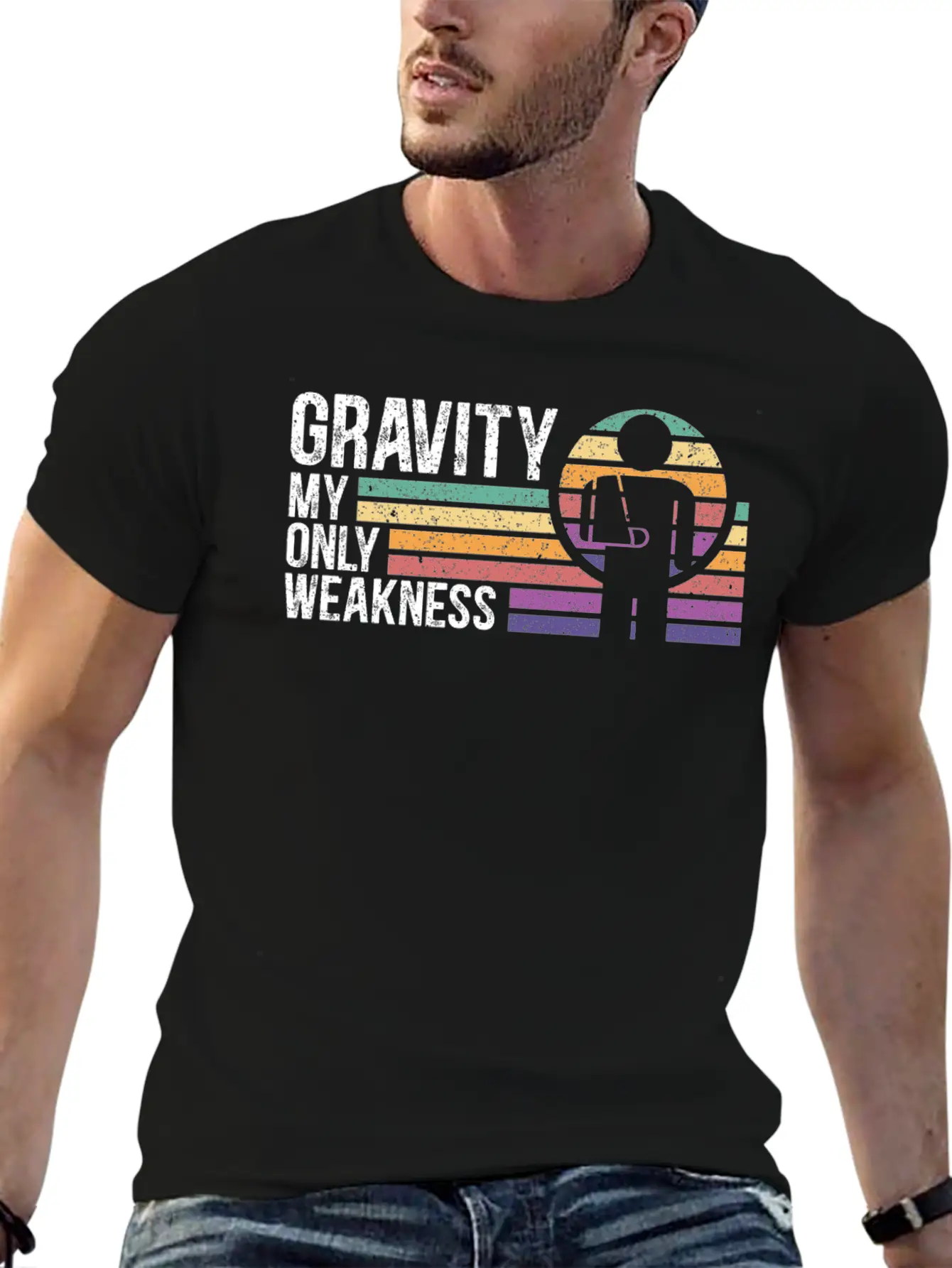 Gravity My Only Weakness Broken Hand Recovery Unisex Short Sleeve Soft Cotton T-Shirt – Casual Everyday Wear