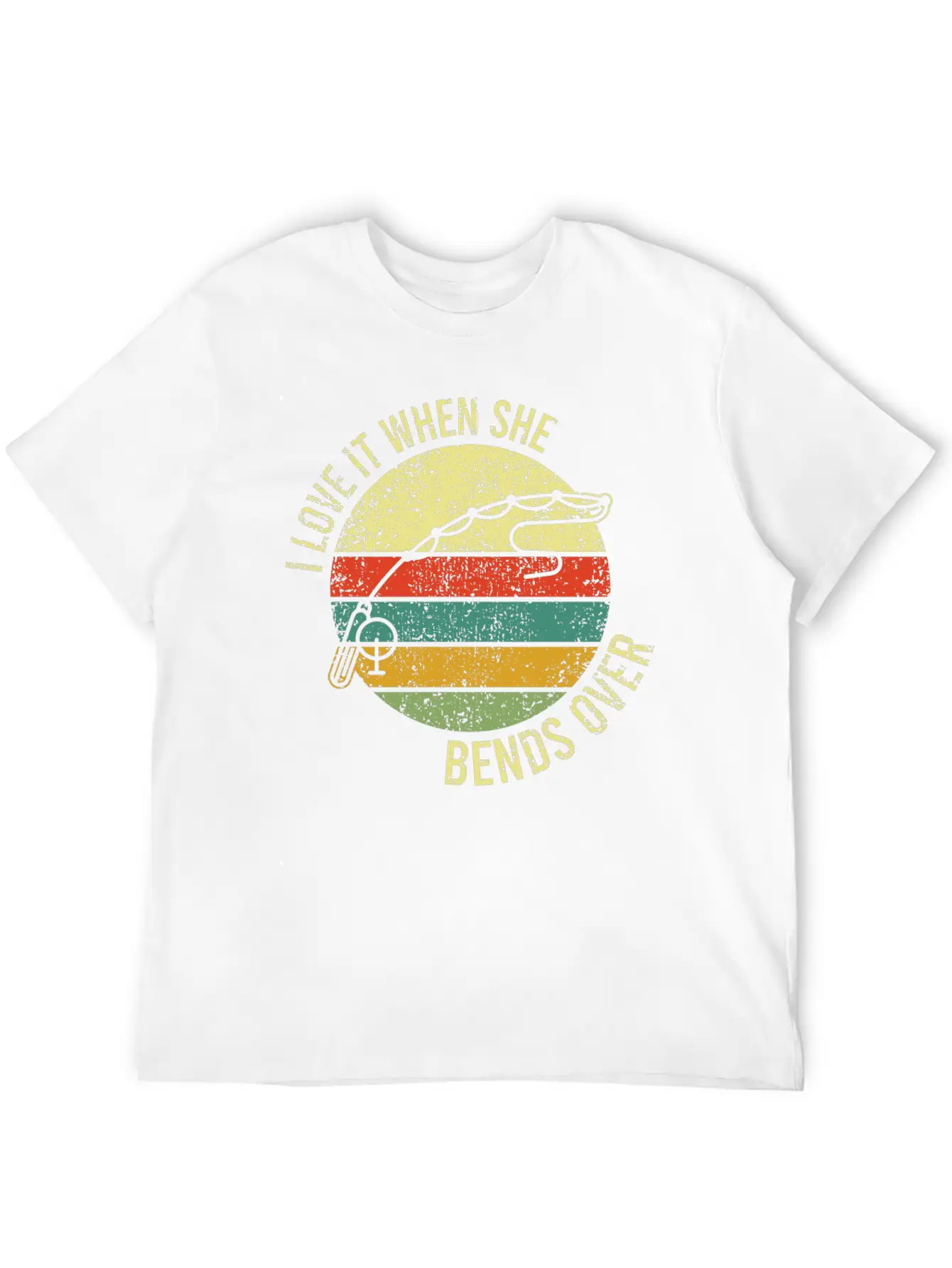 Great Fishing Tee For Fishers "I Love It When She Unisex Short Sleeve Soft Cotton T-Shirt – Casual Everyday Wear
