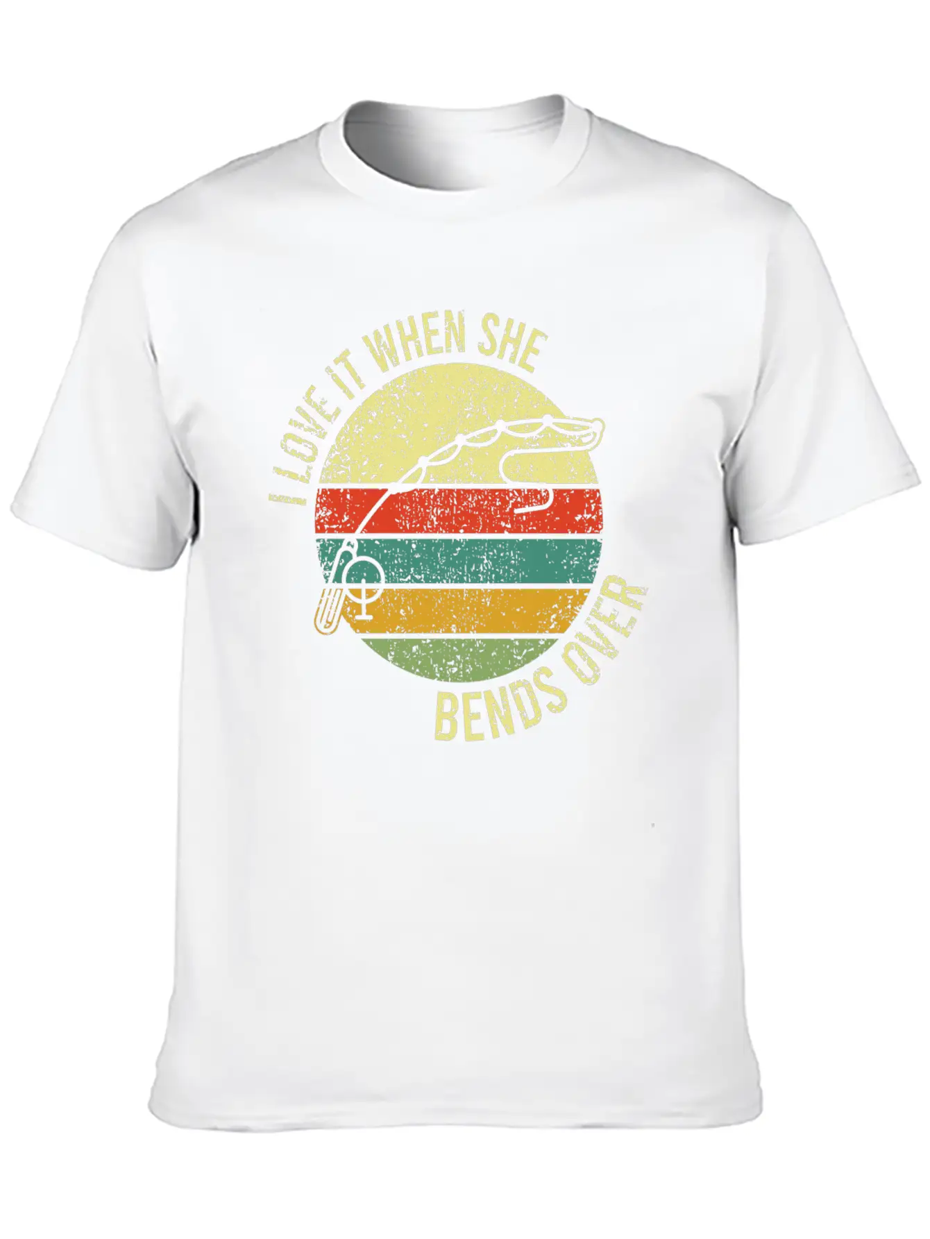 Great Fishing Tee For Fishers "I Love It When She Unisex Short Sleeve Soft Cotton T-Shirt – Casual Everyday Wear