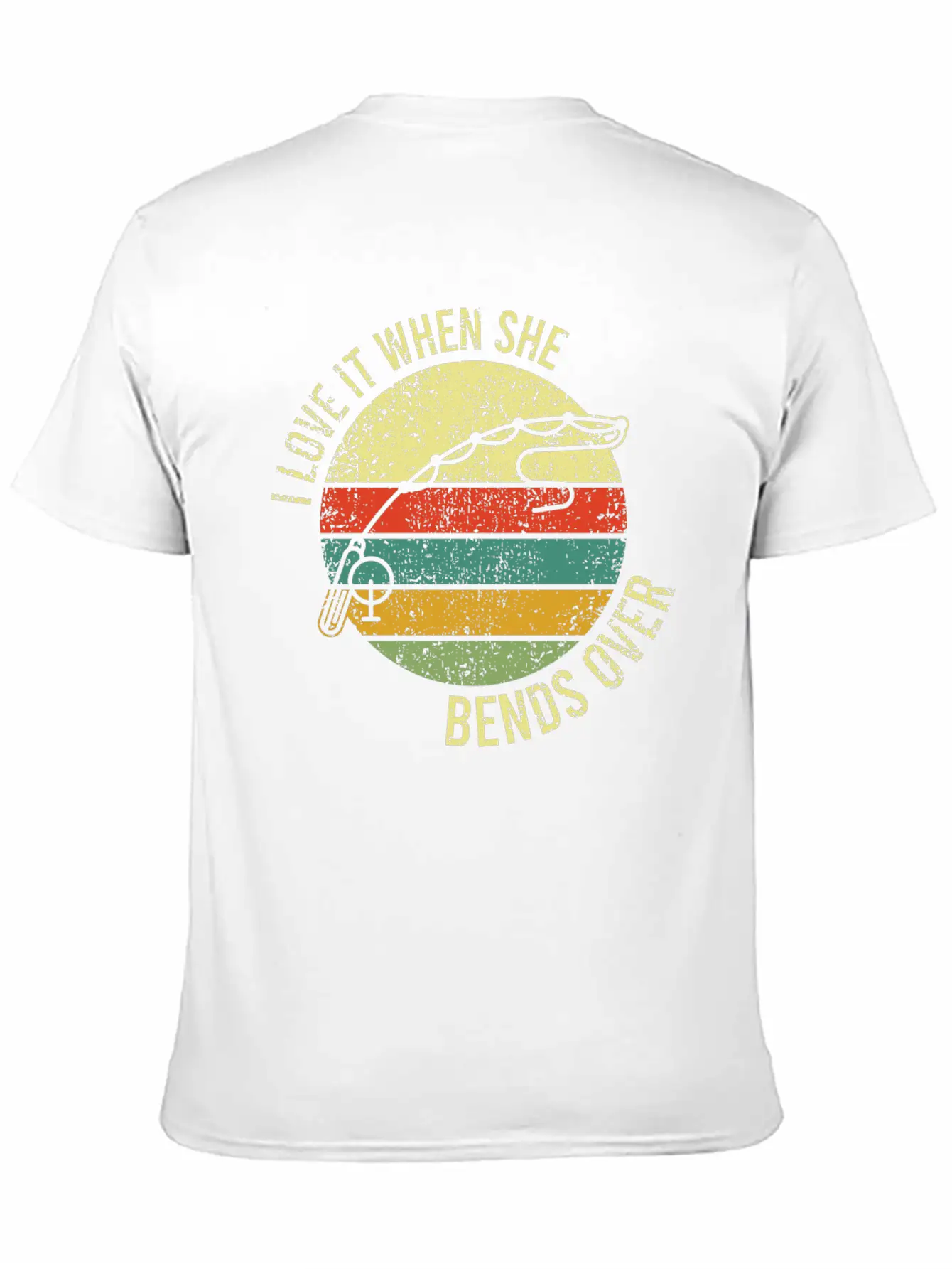 Great Fishing Tee For Fishers "I Love It When She Unisex Short Sleeve Soft Cotton T-Shirt – Casual Everyday Wear