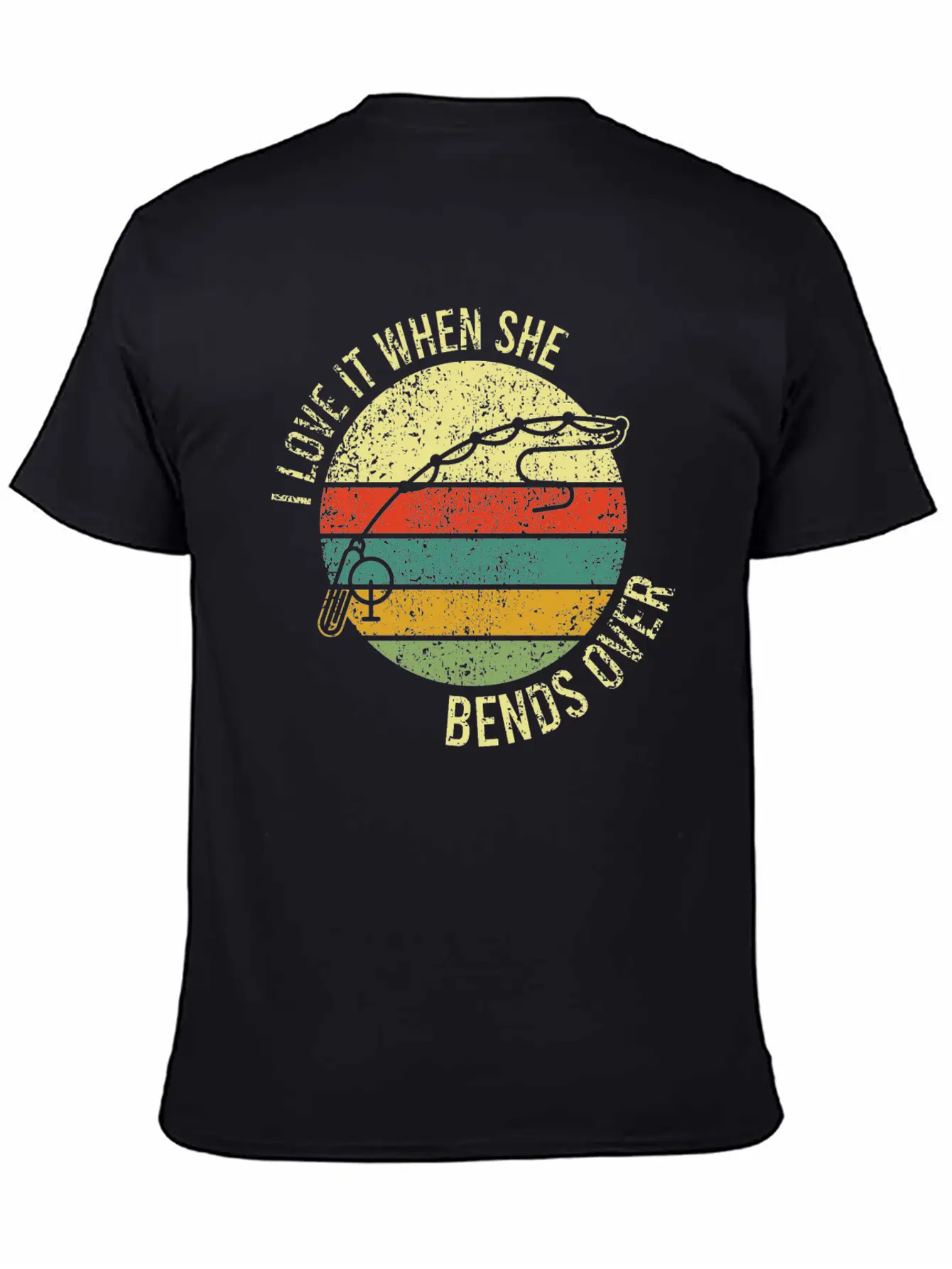 Great Fishing Tee For Fishers "I Love It When She Unisex Short Sleeve Soft Cotton T-Shirt – Casual Everyday Wear