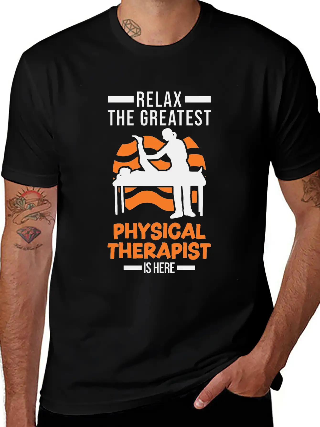 Greatest Physical Therapist Physio Physiotherapist Stylish Everyday T-Shirt – Unisex Basic Cotton Tee
