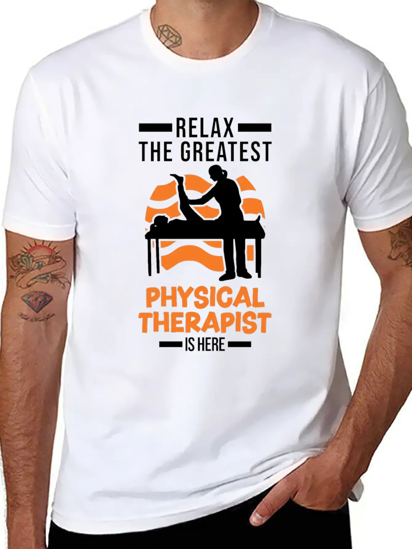 Greatest Physical Therapist Physio Physiotherapist Stylish Everyday T-Shirt – Unisex Basic Cotton Tee