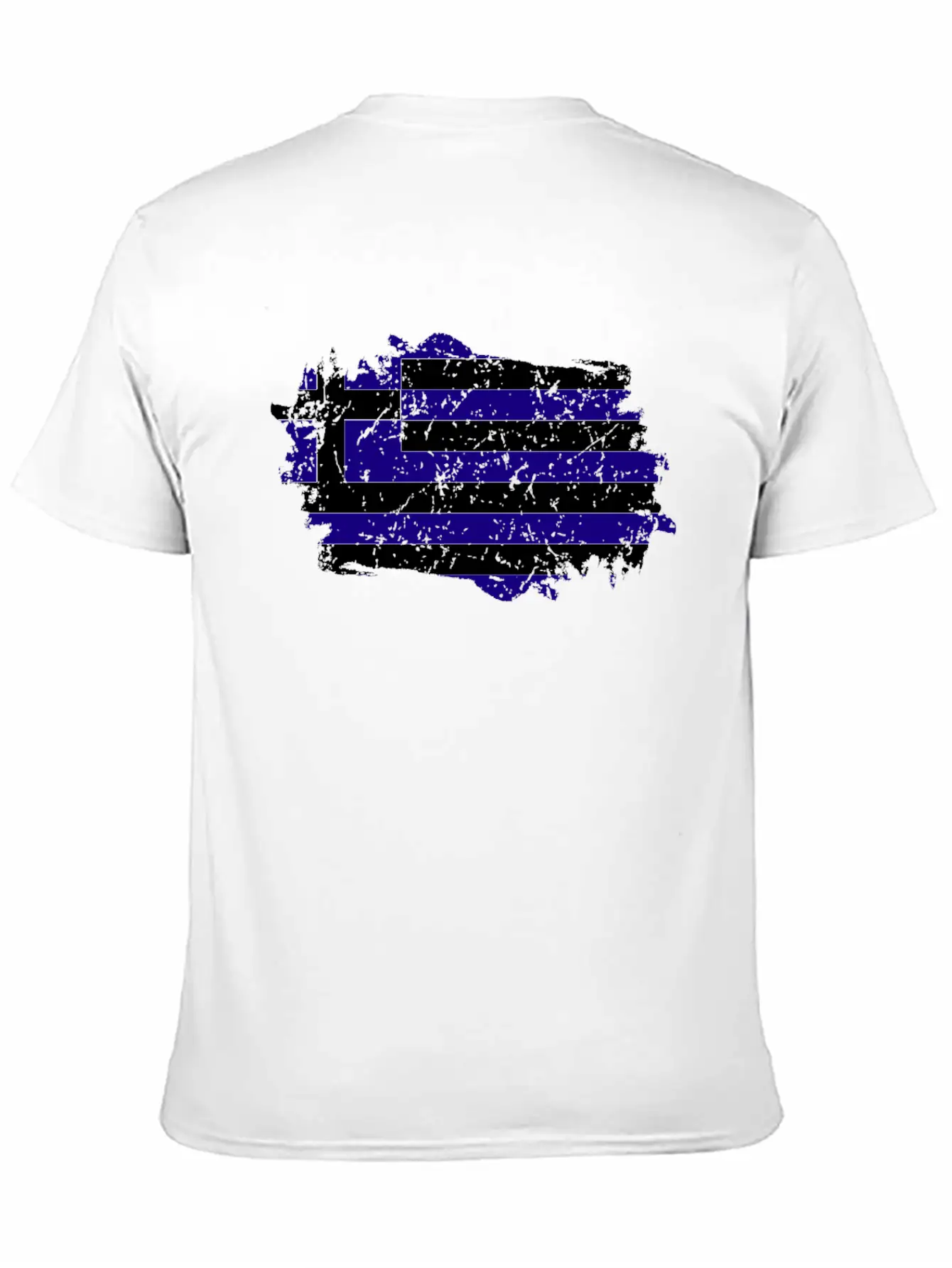 Greece Flag Grunge Country Flag Greece Timeless Short Sleeve Tee – Comfy And Minimalist Design