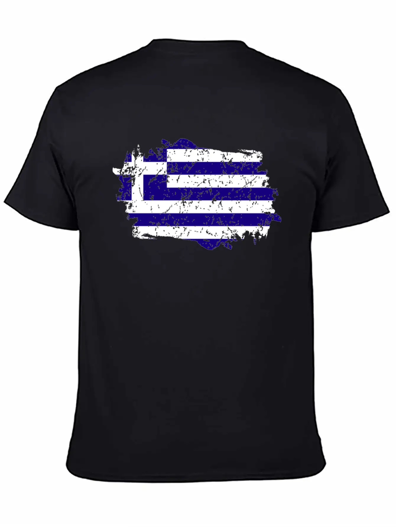 Greece Flag Grunge Country Flag Greece Timeless Short Sleeve Tee – Comfy And Minimalist Design