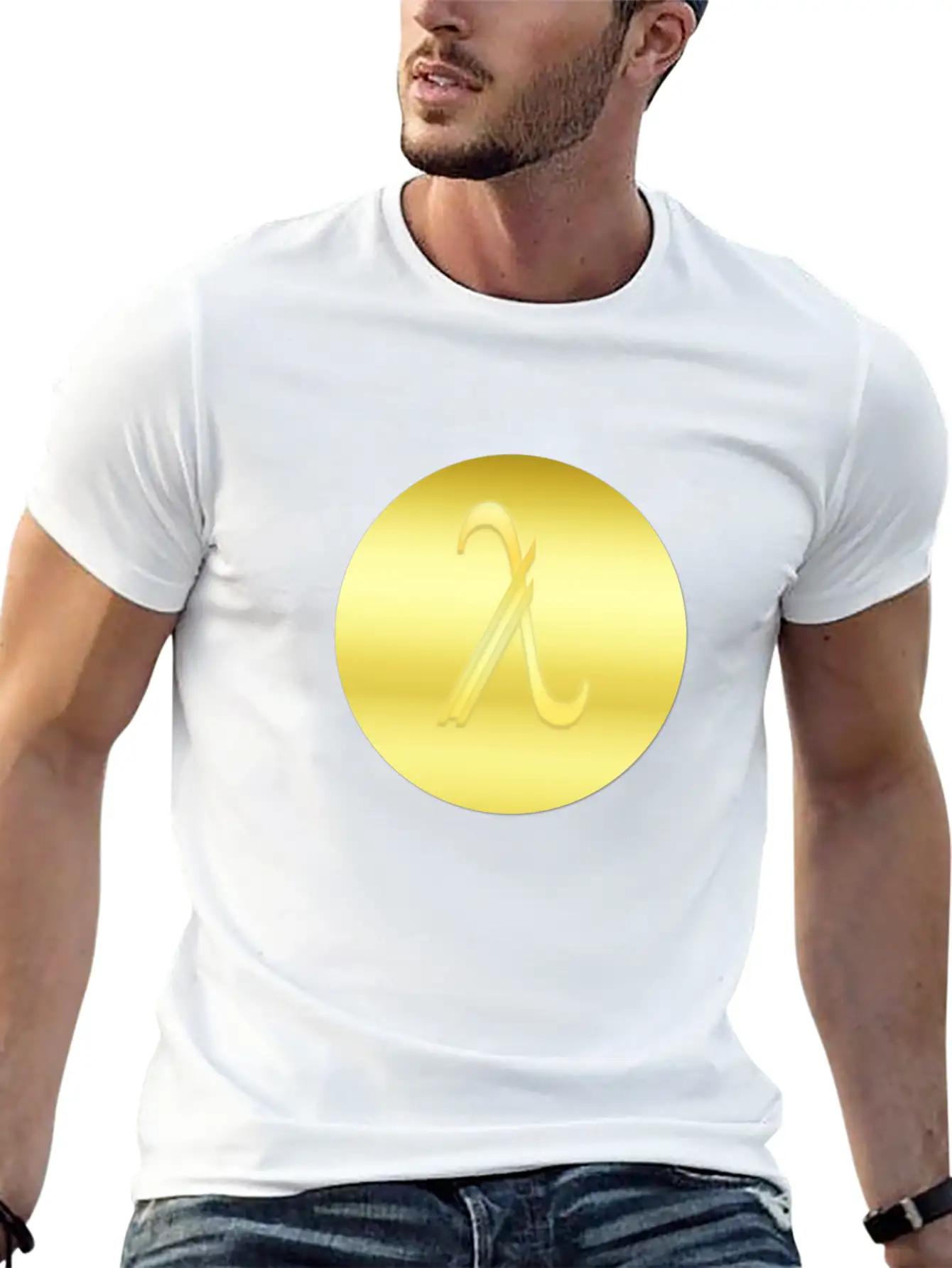 Greek Gold Litecoin Relaxed Everyday Tee – Lightweight And Durable Cotton