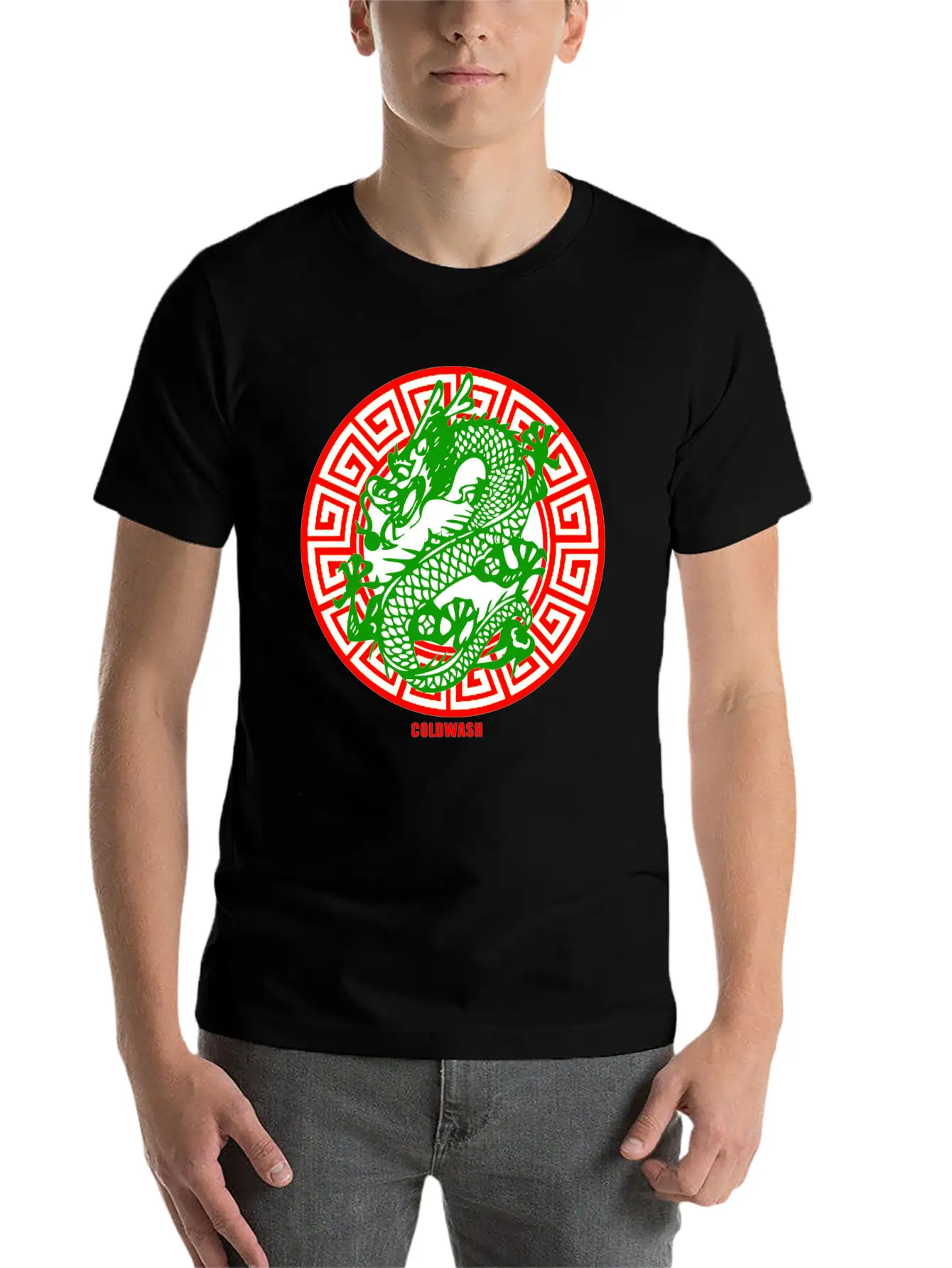 GREEN DRAGON Stylish Everyday T-Shirt – Unisex Basic Cotton Tee