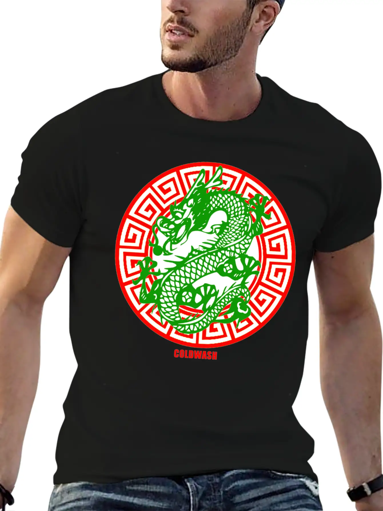 GREEN DRAGON Stylish Everyday T-Shirt – Unisex Basic Cotton Tee