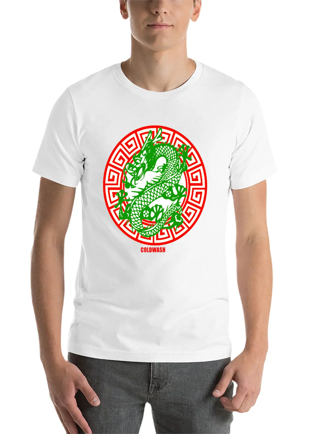 GREEN DRAGON Stylish Everyday T-Shirt – Unisex Basic Cotton Tee