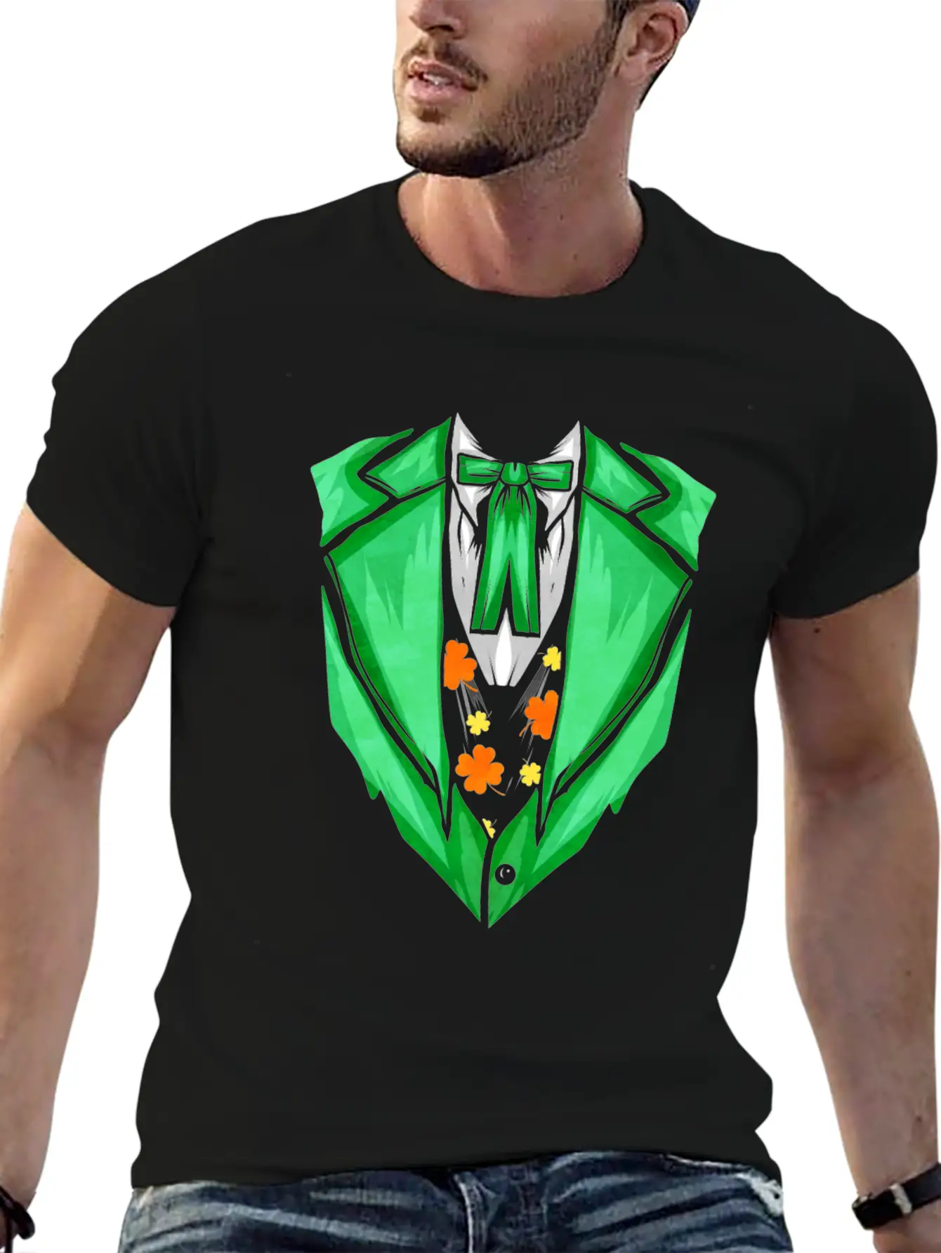 Green Outfit With Bow For St. Patricks Day Timeless Short Sleeve Tee – Comfy And Minimalist Design