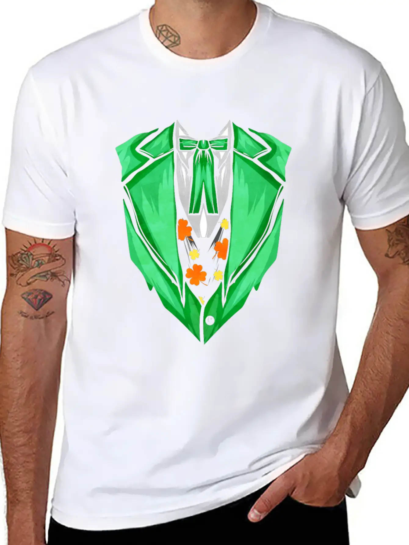 Green Outfit With Bow For St. Patricks Day Timeless Short Sleeve Tee – Comfy And Minimalist Design