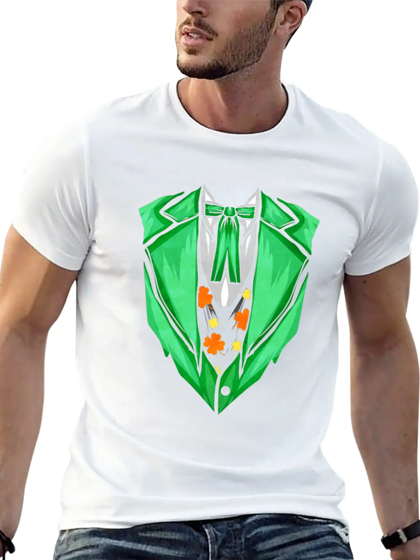 Green Outfit With Bow For St. Patricks Day Timeless Short Sleeve Tee – Comfy And Minimalist Design