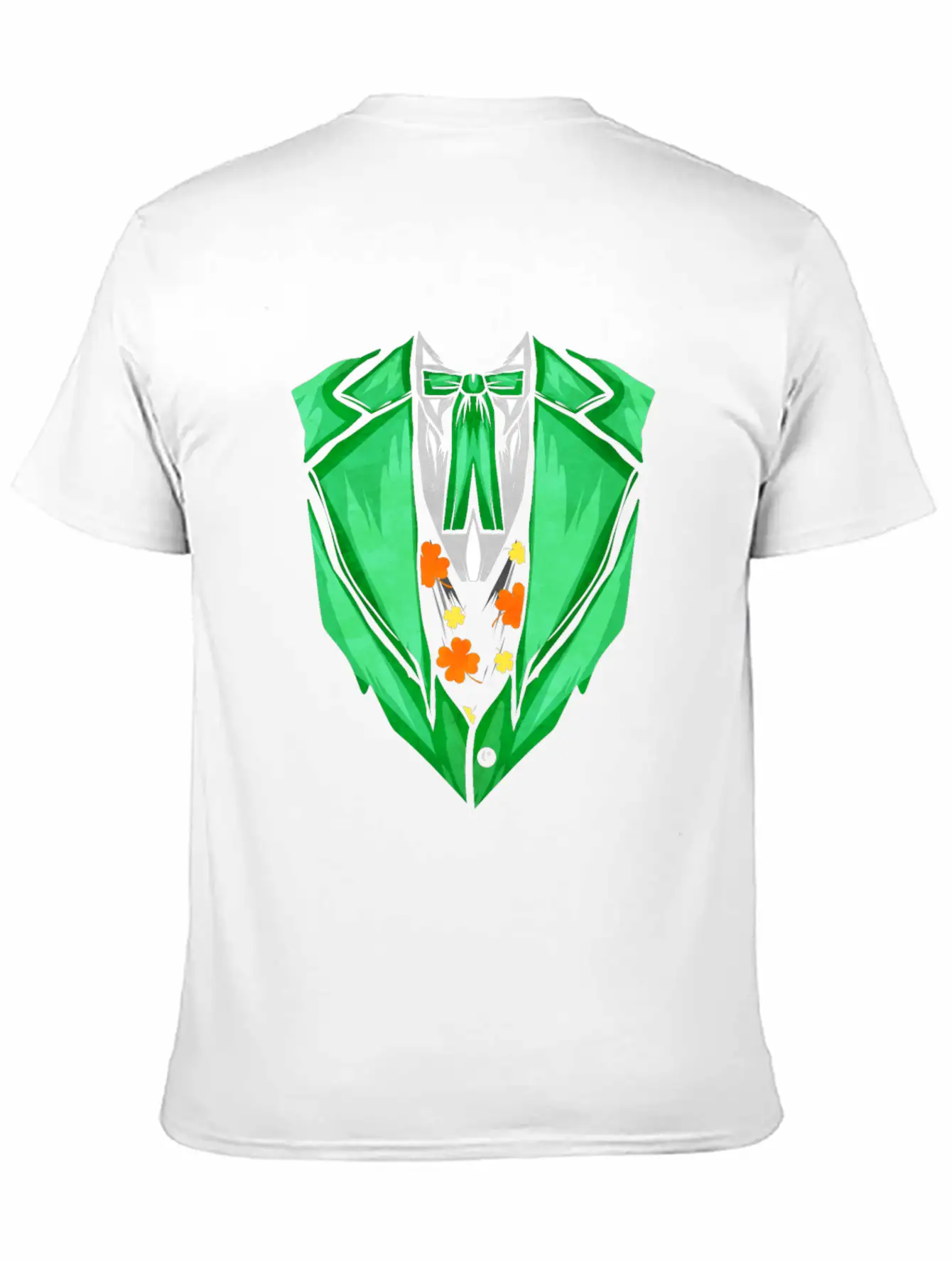 Green Outfit With Bow For St. Patricks Day Unisex Short Sleeve Soft Cotton T-Shirt – Casual Everyday Wear