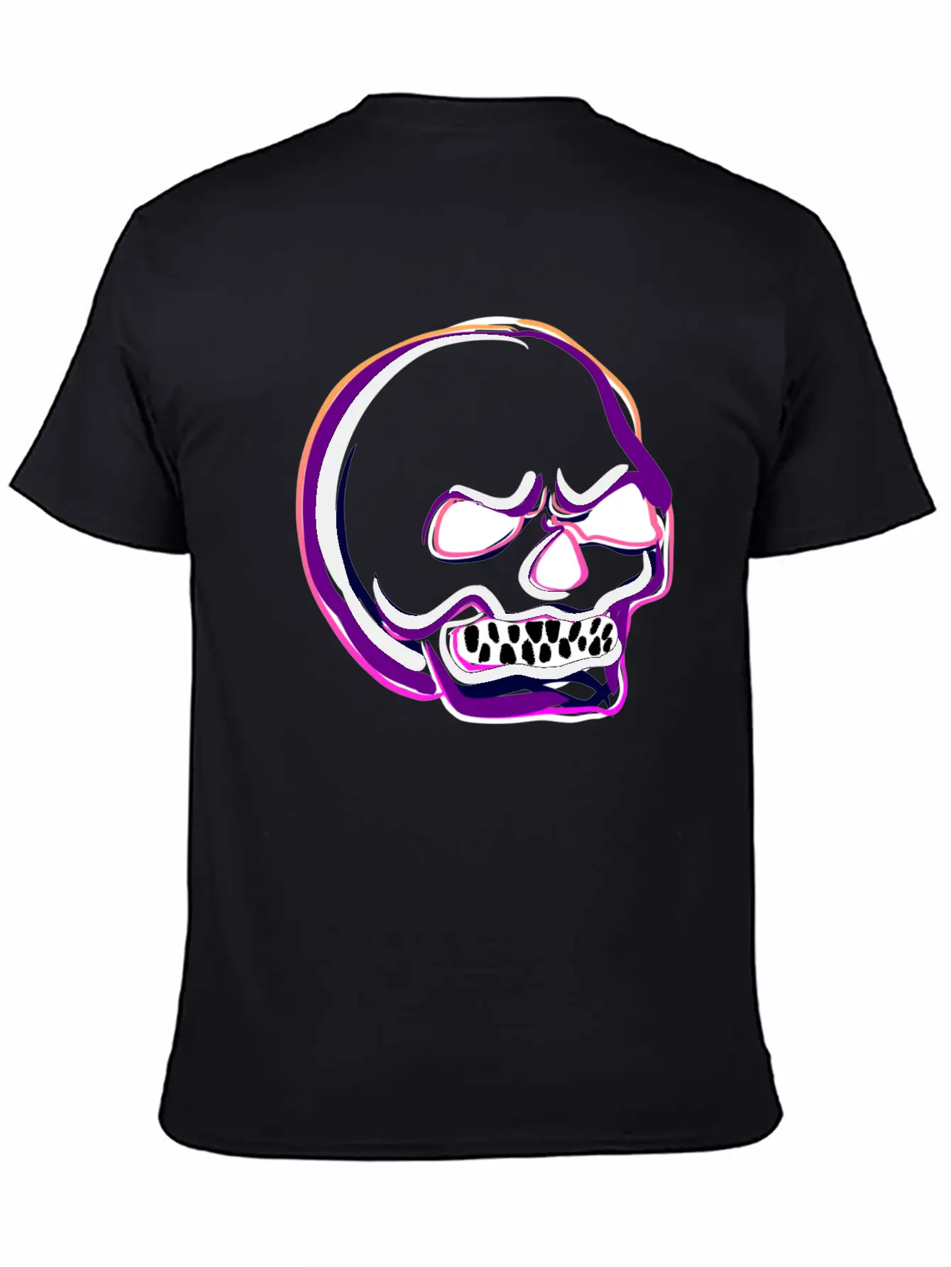Green Skull Bones Rage Evil Unisex Short Sleeve Soft Cotton T-Shirt – Casual Everyday Wear