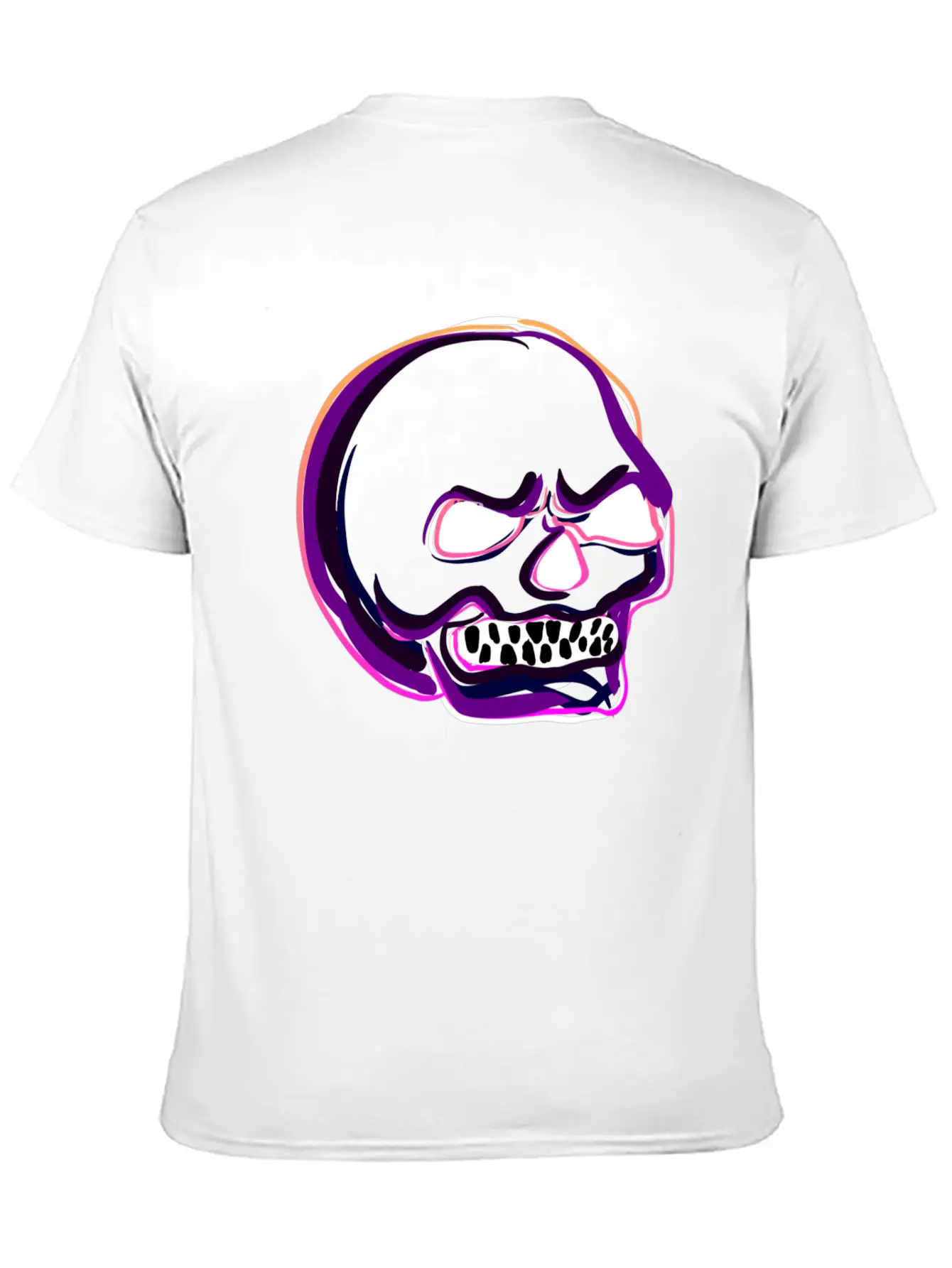 Green Skull Bones Rage Evil Unisex Short Sleeve Soft Cotton T-Shirt – Casual Everyday Wear