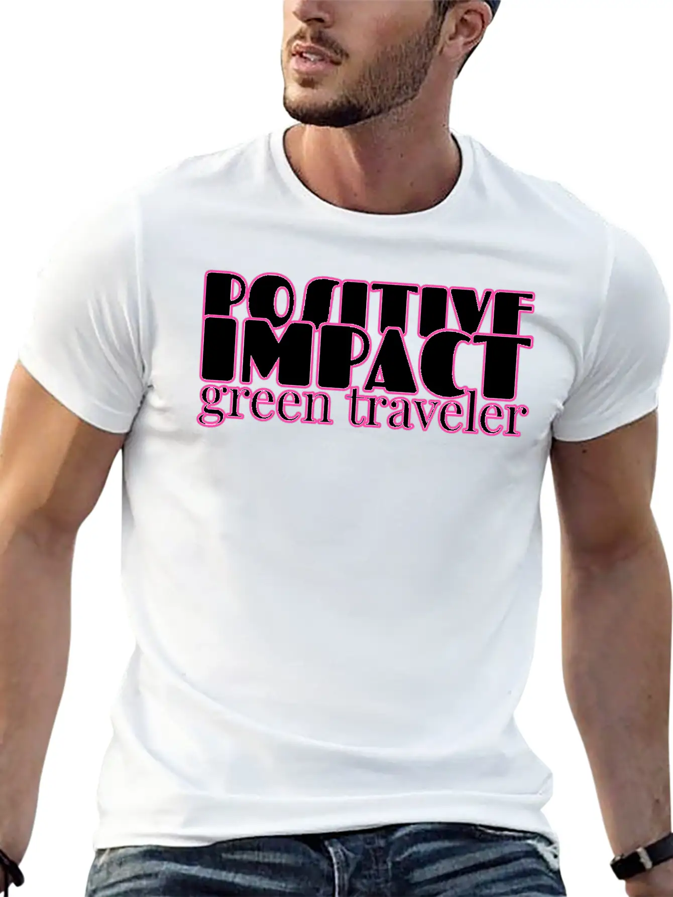 Green Traveler. Tourist, Traveling, Travel Unisex Short Sleeve Soft Cotton T-Shirt – Casual Everyday Wear