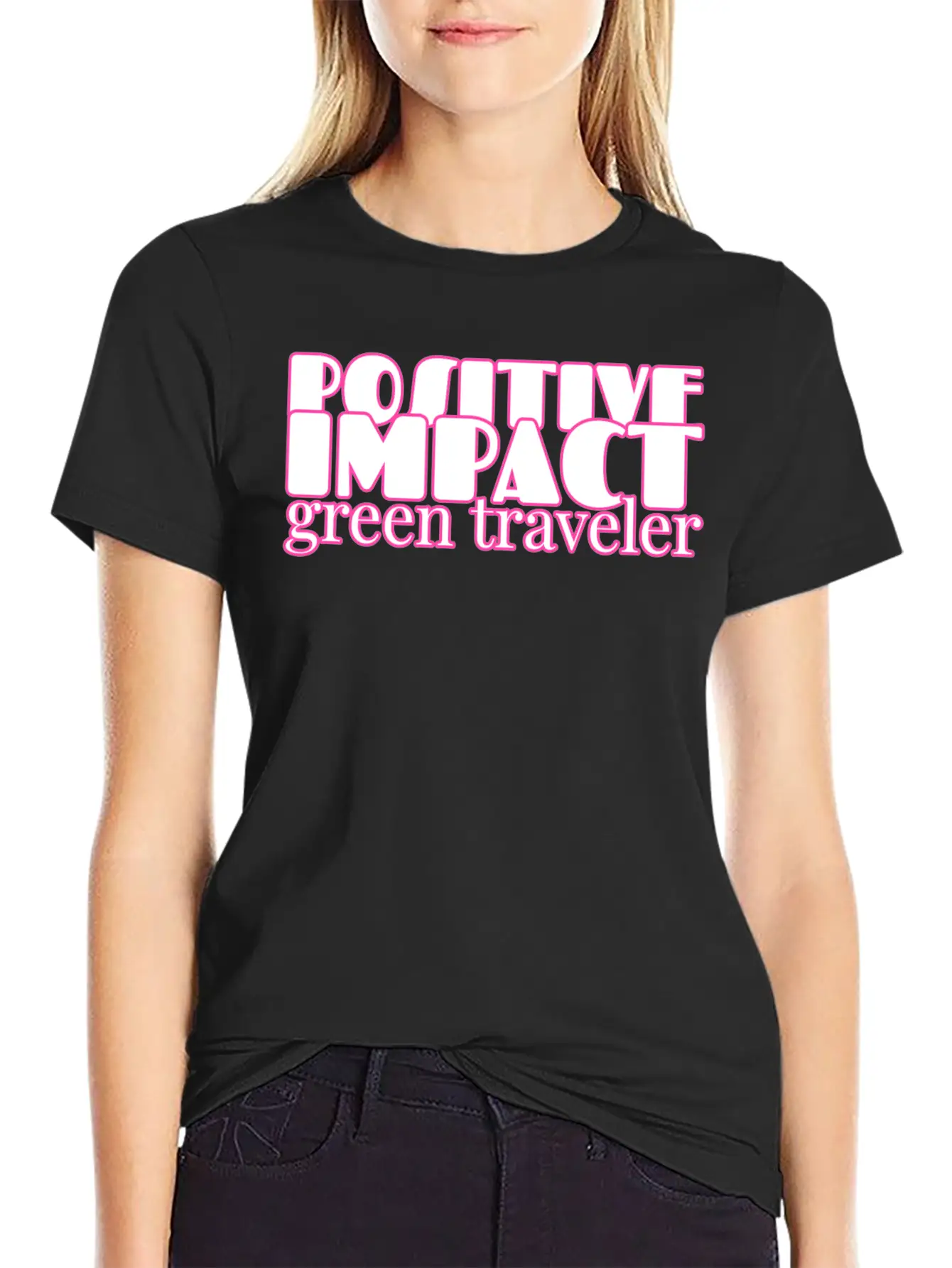 Green Traveler. Tourist, Traveling, Travel Unisex Short Sleeve Soft Cotton T-Shirt – Casual Everyday Wear
