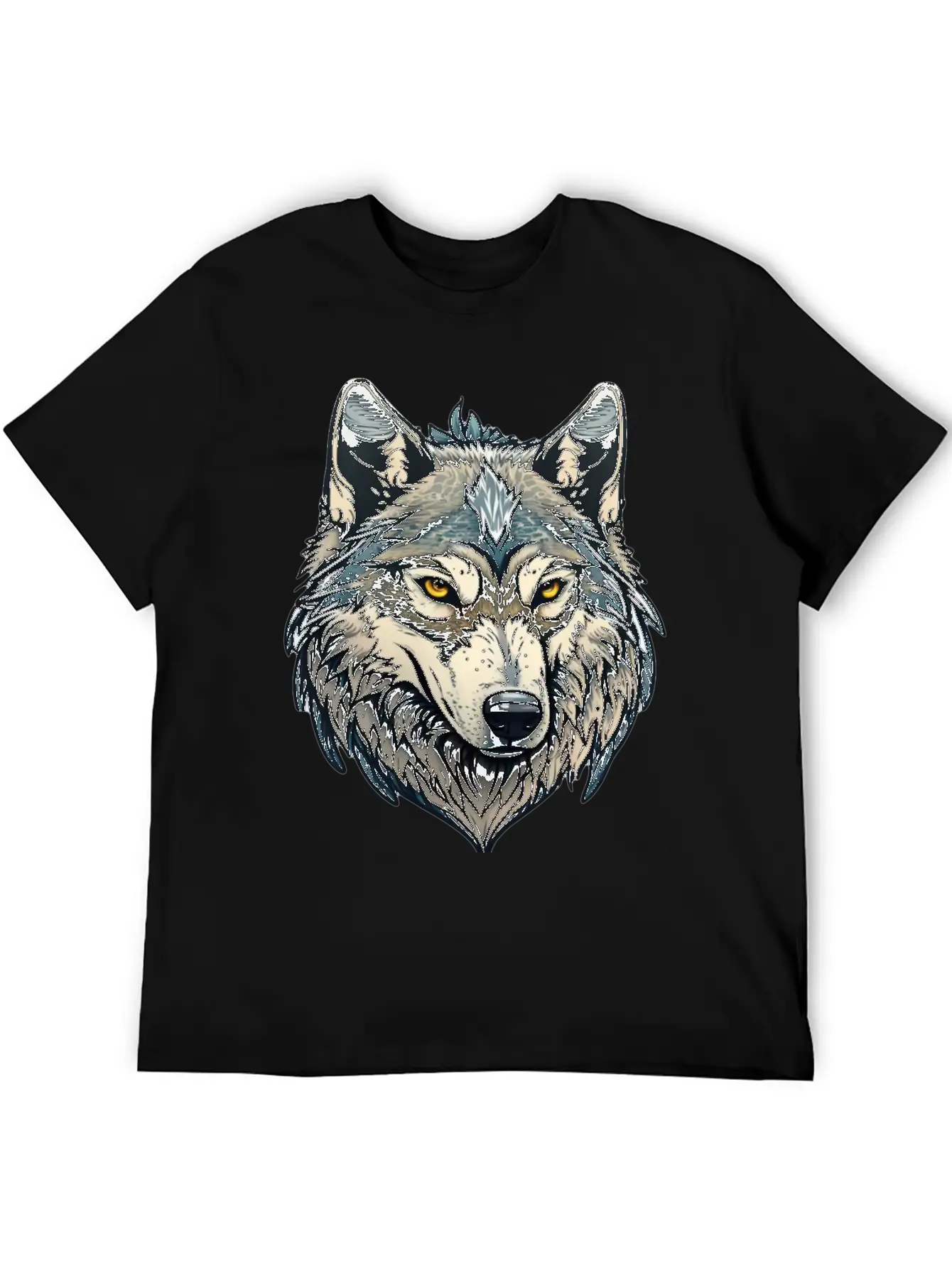 Grey Wolf Basic Graphic T-Shirt – Daily Comfort In Soft Cotton
