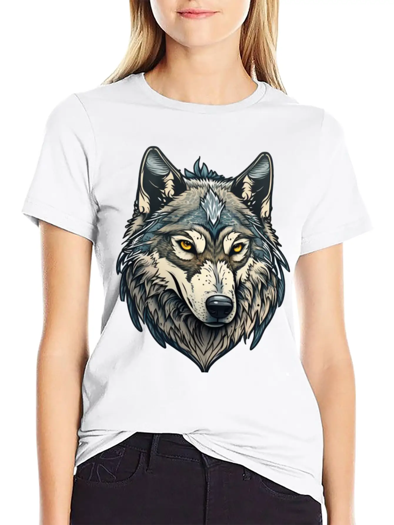Grey Wolf Basic Graphic T-Shirt – Daily Comfort In Soft Cotton