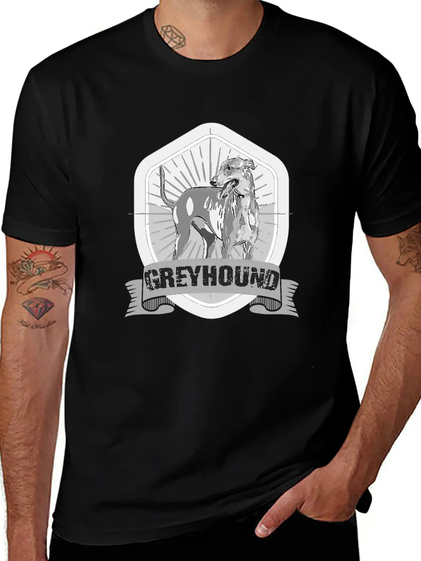 Greyhound, Galgo, Italian Stylish Everyday T-Shirt – Unisex Basic Cotton Tee