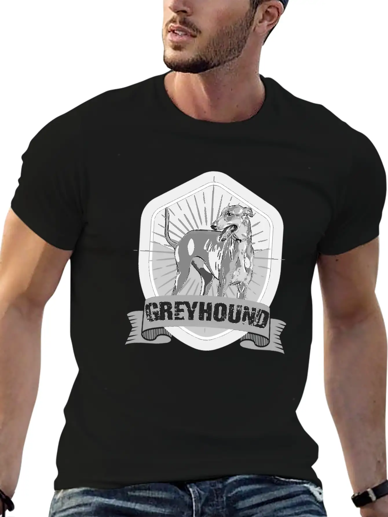 Greyhound, Galgo, Italian Stylish Everyday T-Shirt – Unisex Basic Cotton Tee