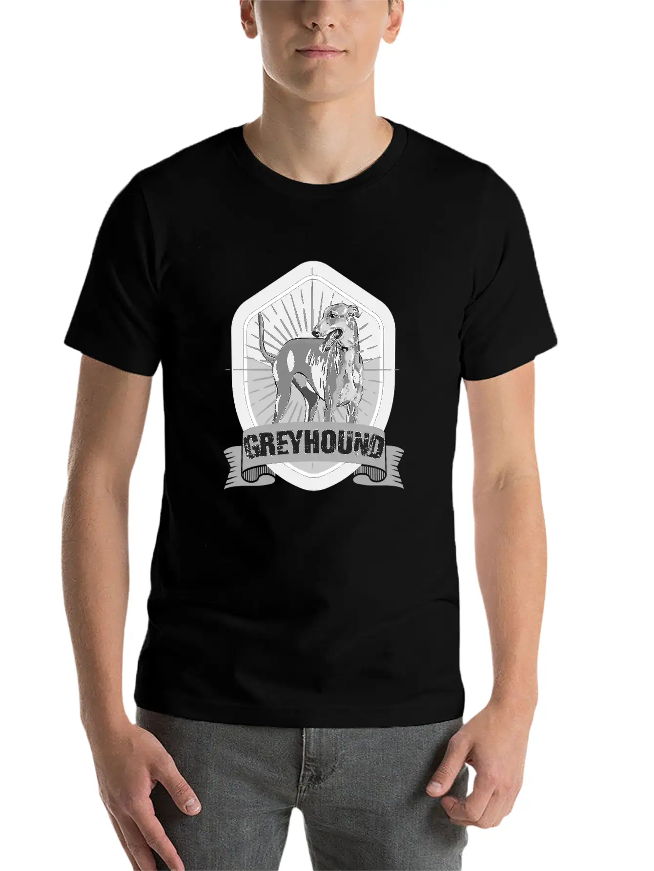 Greyhound, Galgo, Italian Stylish Everyday T-Shirt – Unisex Basic Cotton Tee