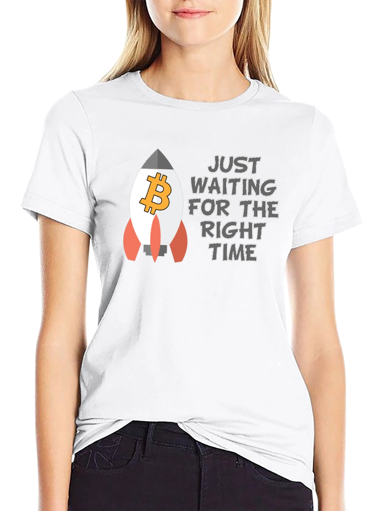 Bitcoin Rocket T-Shirt - Crypto HODL Tee