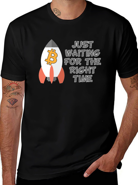 Bitcoin Rocket T-Shirt - Crypto HODL Tee