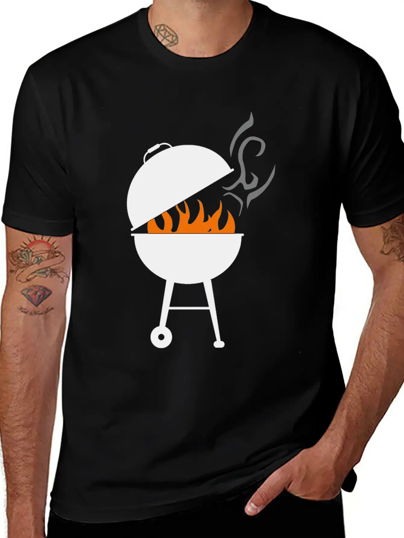Grill Unisex Short Sleeve Soft Cotton T-Shirt – Casual Everyday Wear