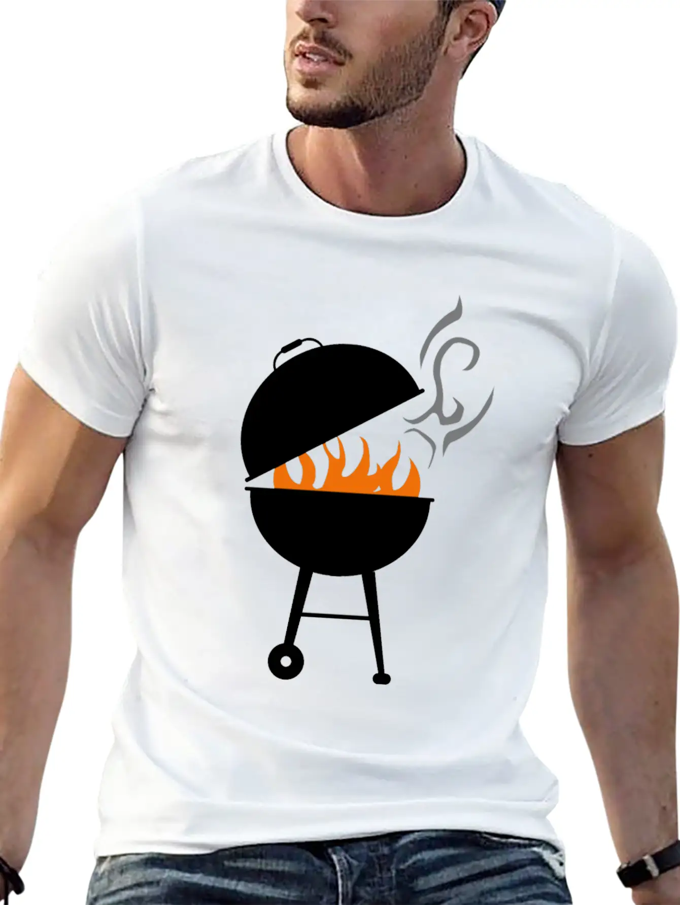 Grill Unisex Short Sleeve Soft Cotton T-Shirt – Casual Everyday Wear