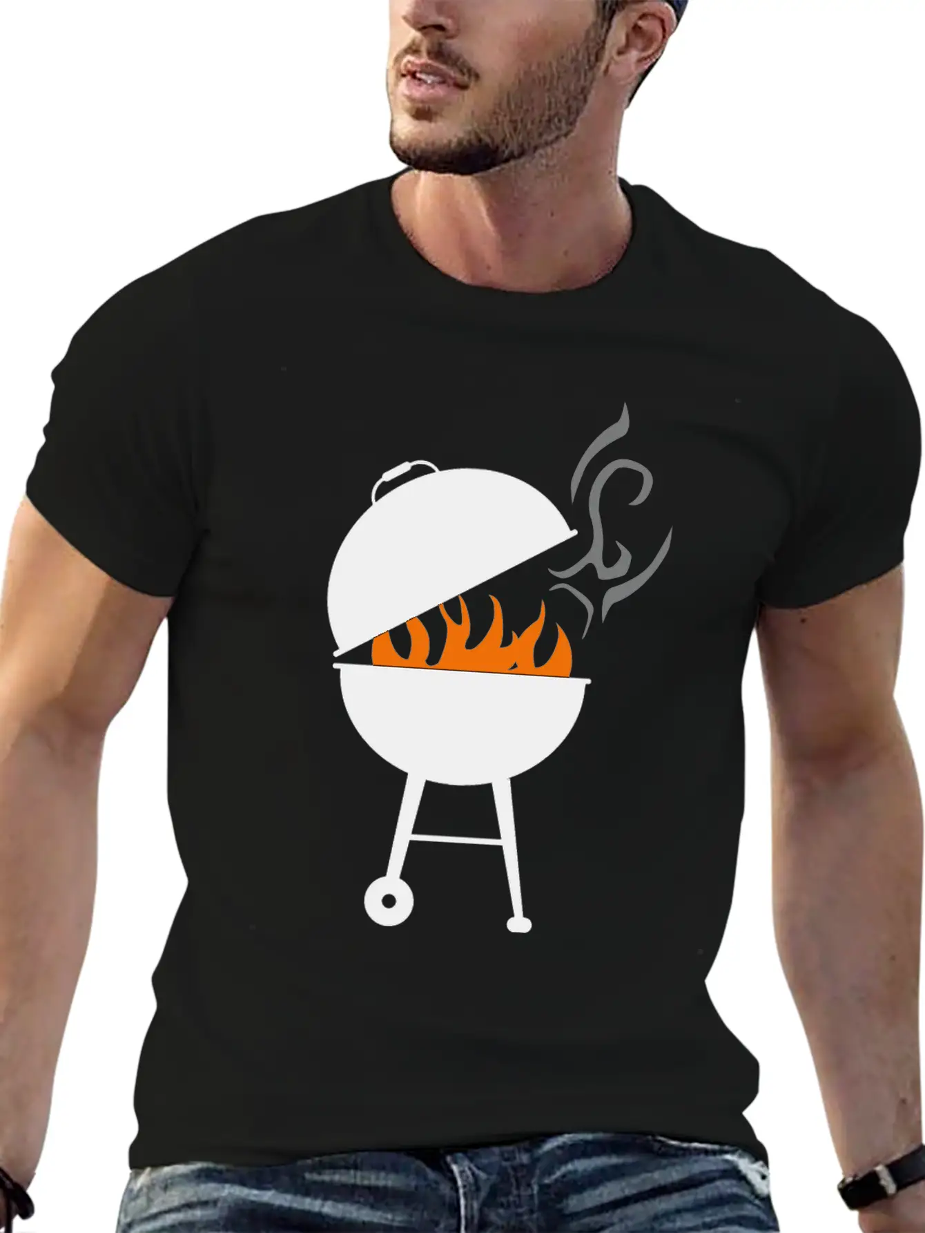 Grill Unisex Short Sleeve Soft Cotton T-Shirt – Casual Everyday Wear