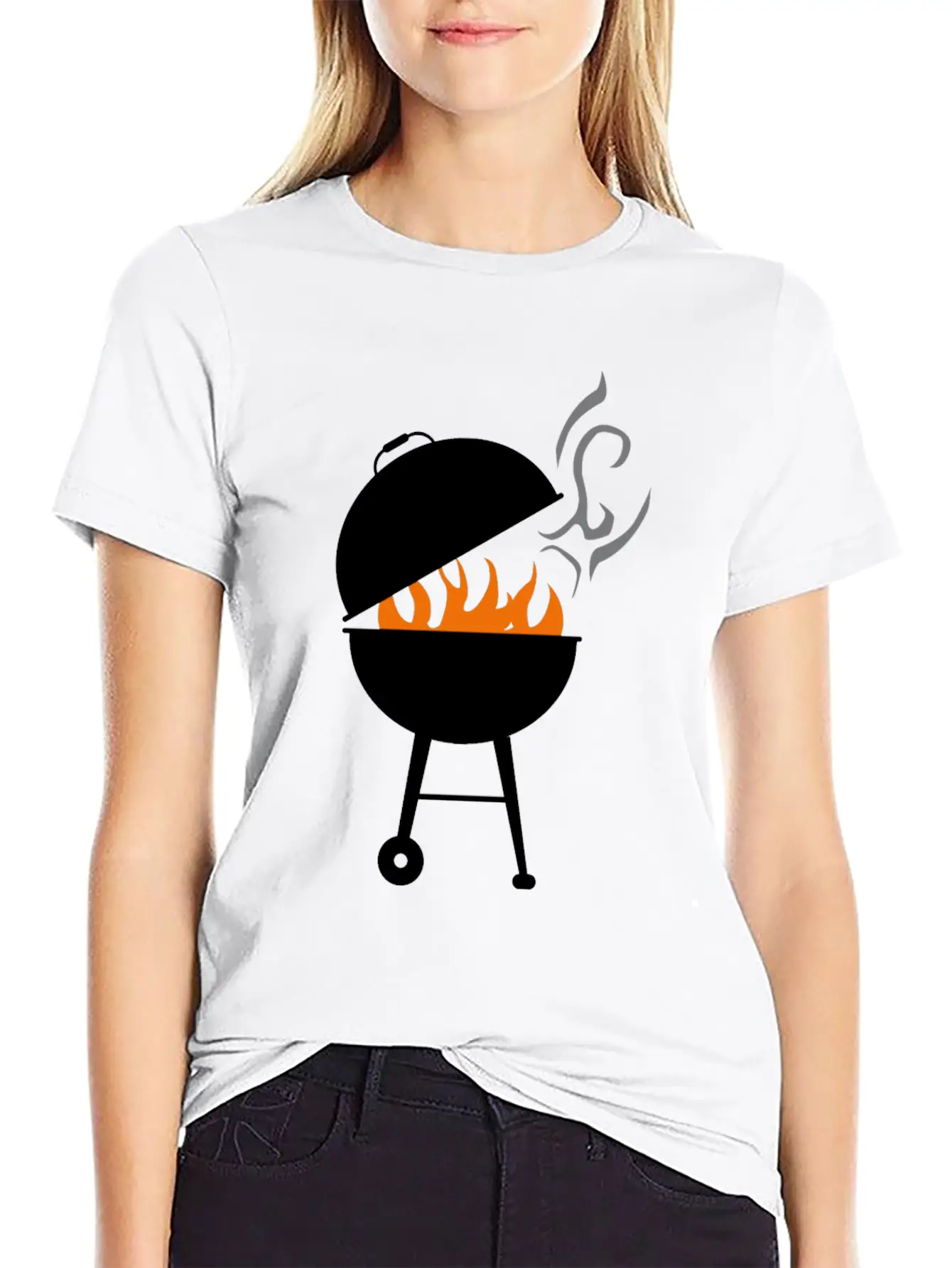 Grill Unisex Short Sleeve Soft Cotton T-Shirt – Casual Everyday Wear