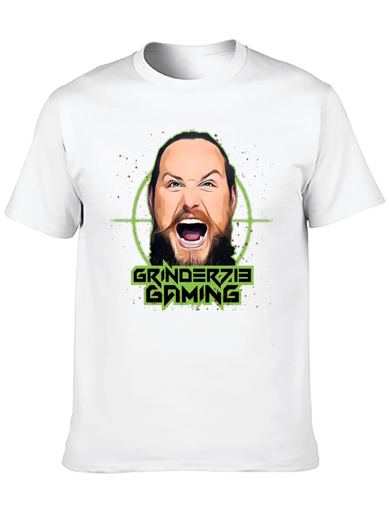 Grinder713Gaming Alternate Logo Unisex Short Sleeve Soft Cotton T-Shirt – Casual Everyday Wear
