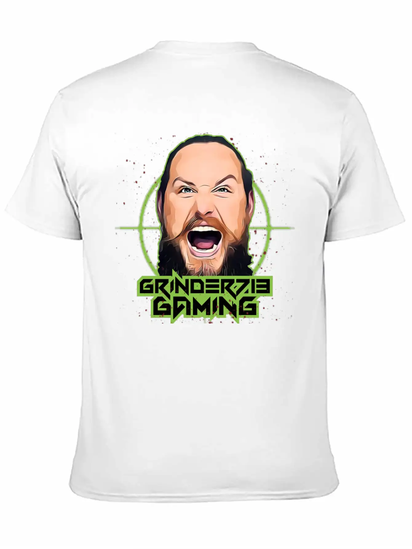 Grinder713Gaming Alternate Logo Unisex Short Sleeve Soft Cotton T-Shirt – Casual Everyday Wear